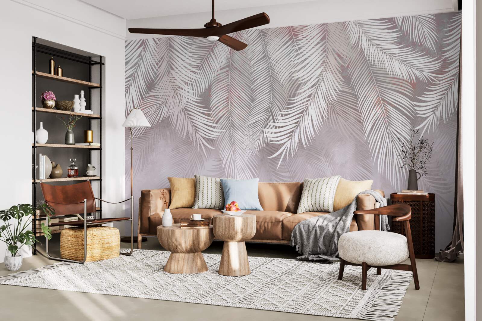 Papier peint de grands panaches lumineux aspirent à l'humidité