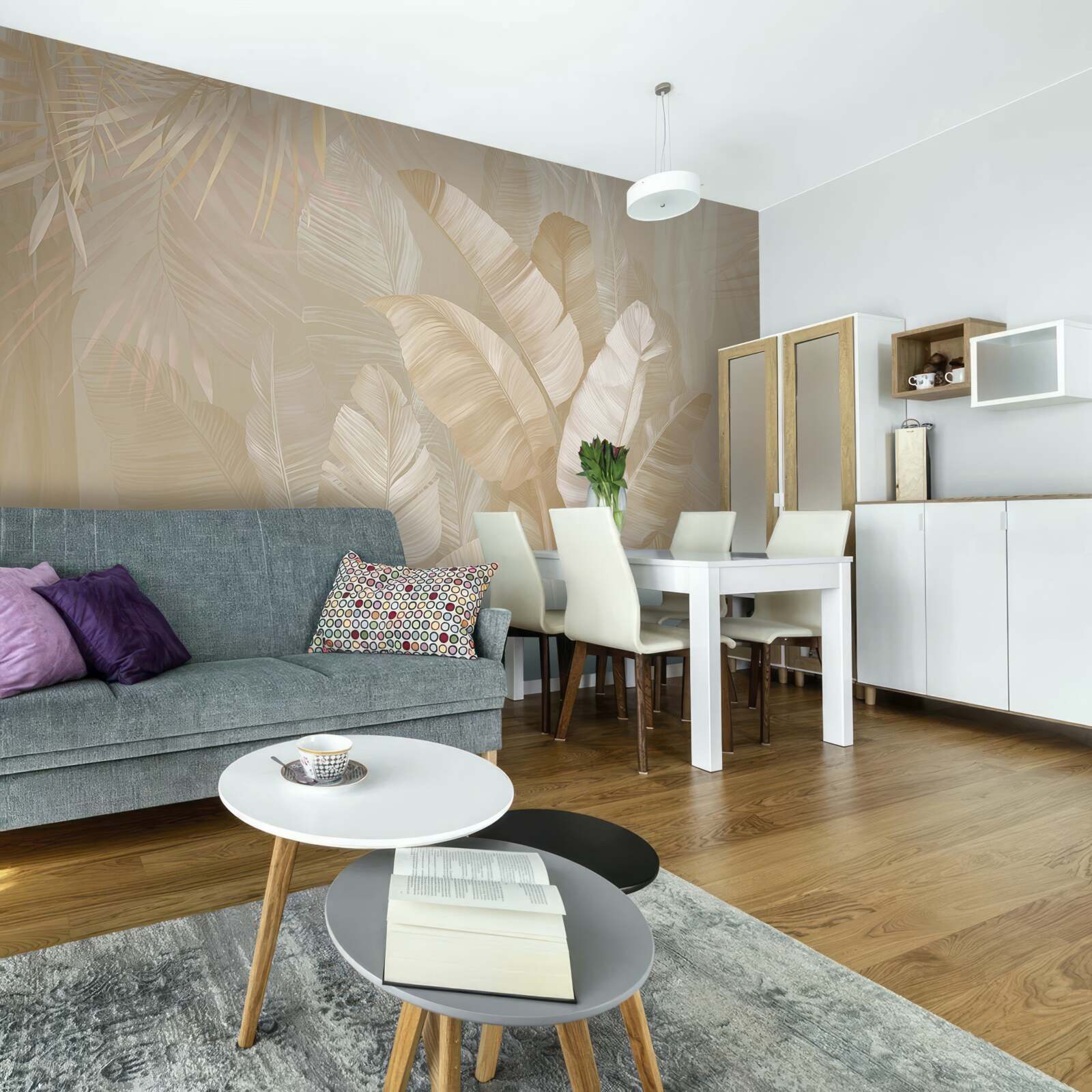 Papier peint diversité des feuillages tropicaux