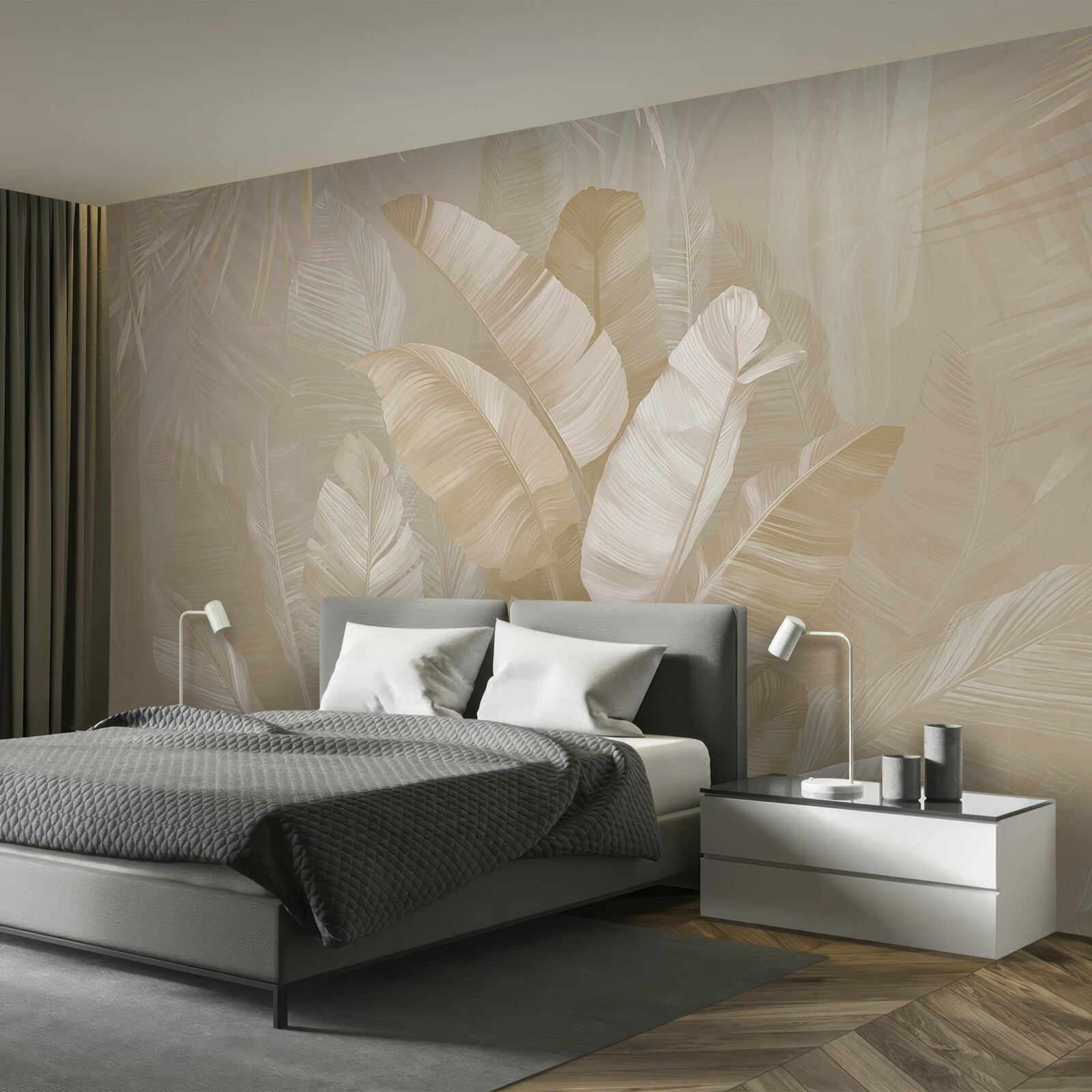 Papier peint diversité des feuillages tropicaux