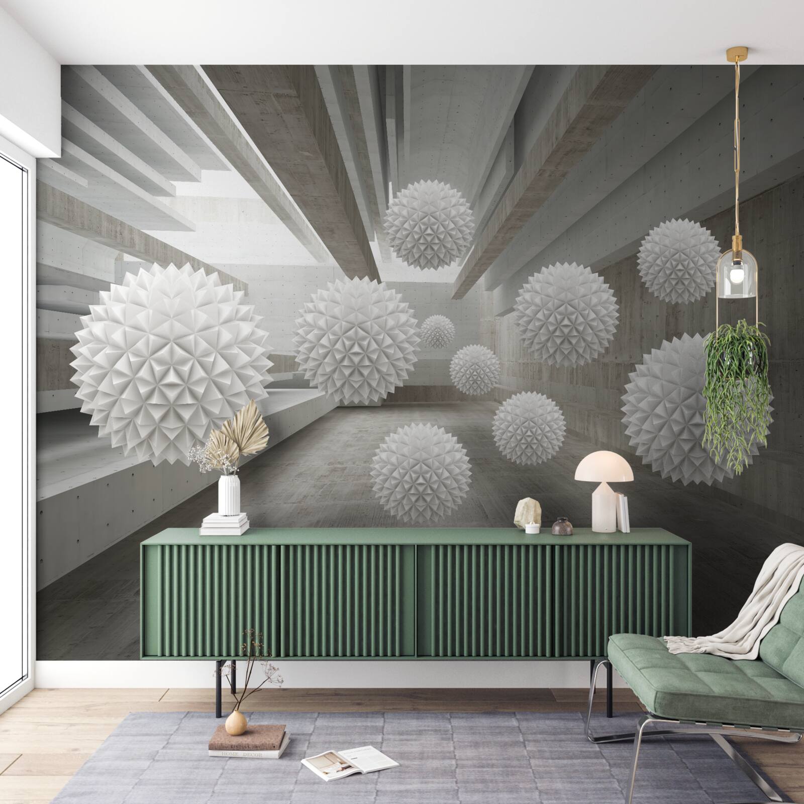 Papier peint l'infini appelle les ballons dans ses bras