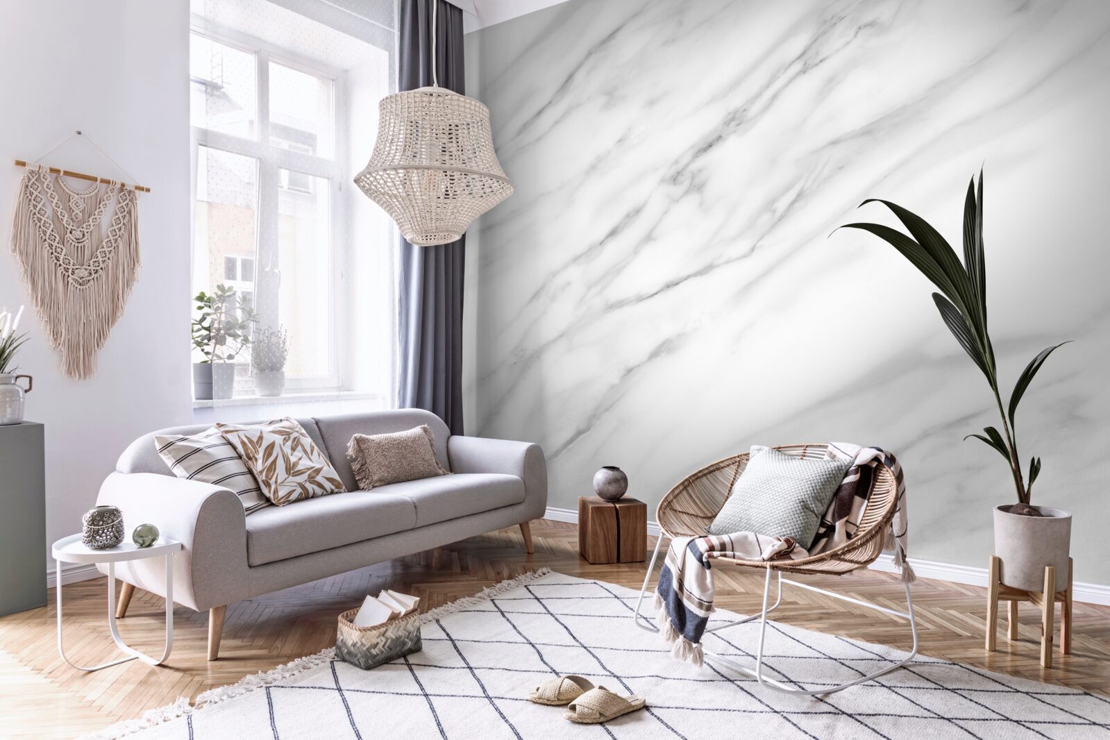 Papier peint texture fine sur pierre claire