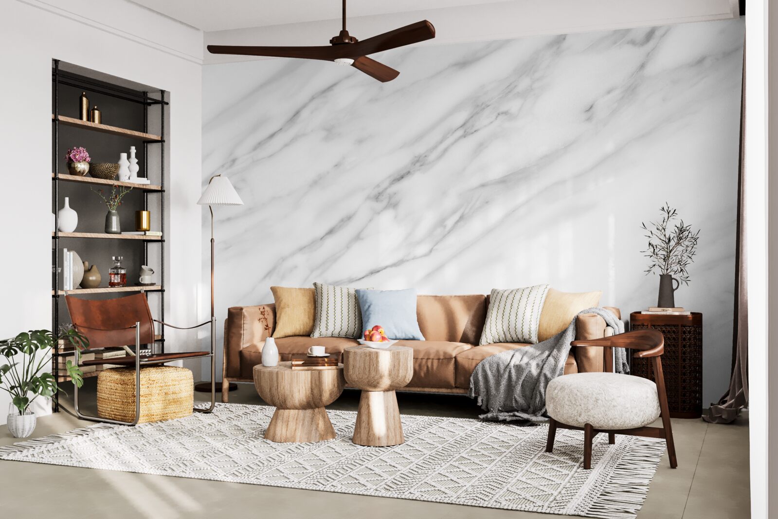 Papier peint texture fine sur pierre claire