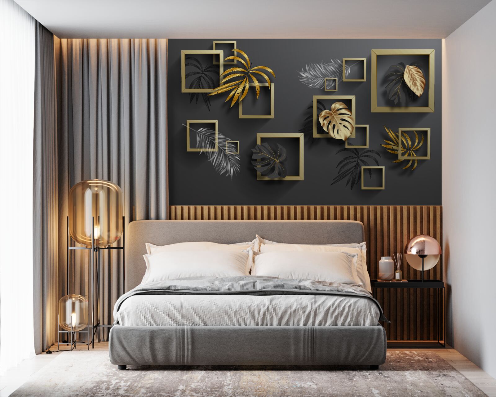 Papier peint les plantes tropicales à l'intérieur