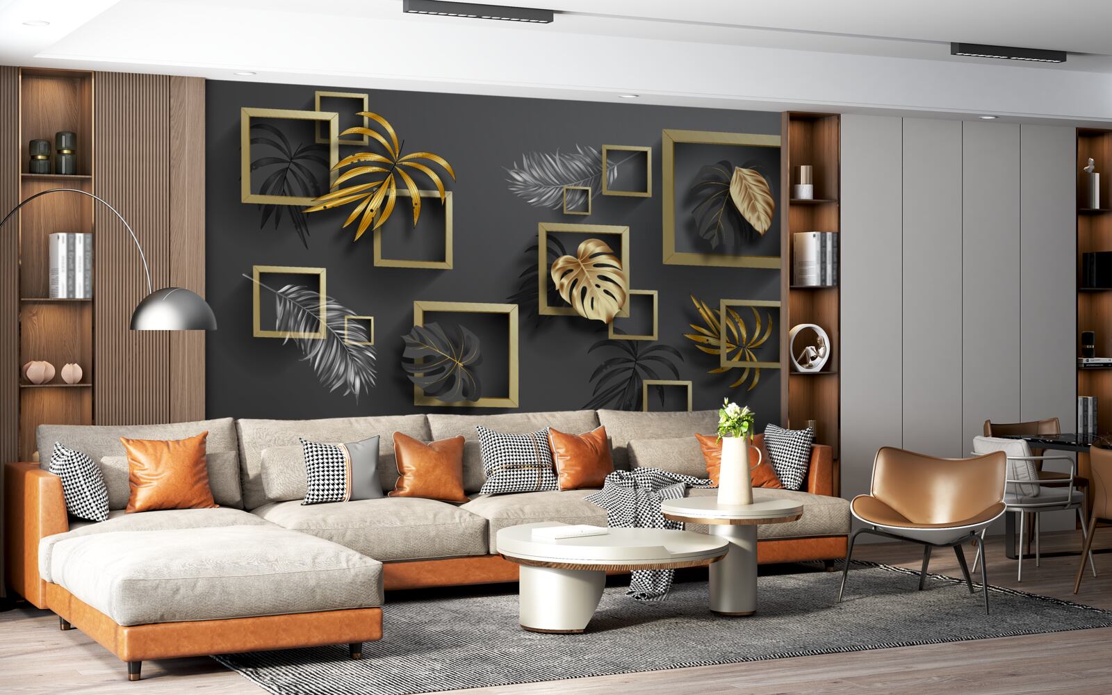 Papier peint les plantes tropicales à l'intérieur