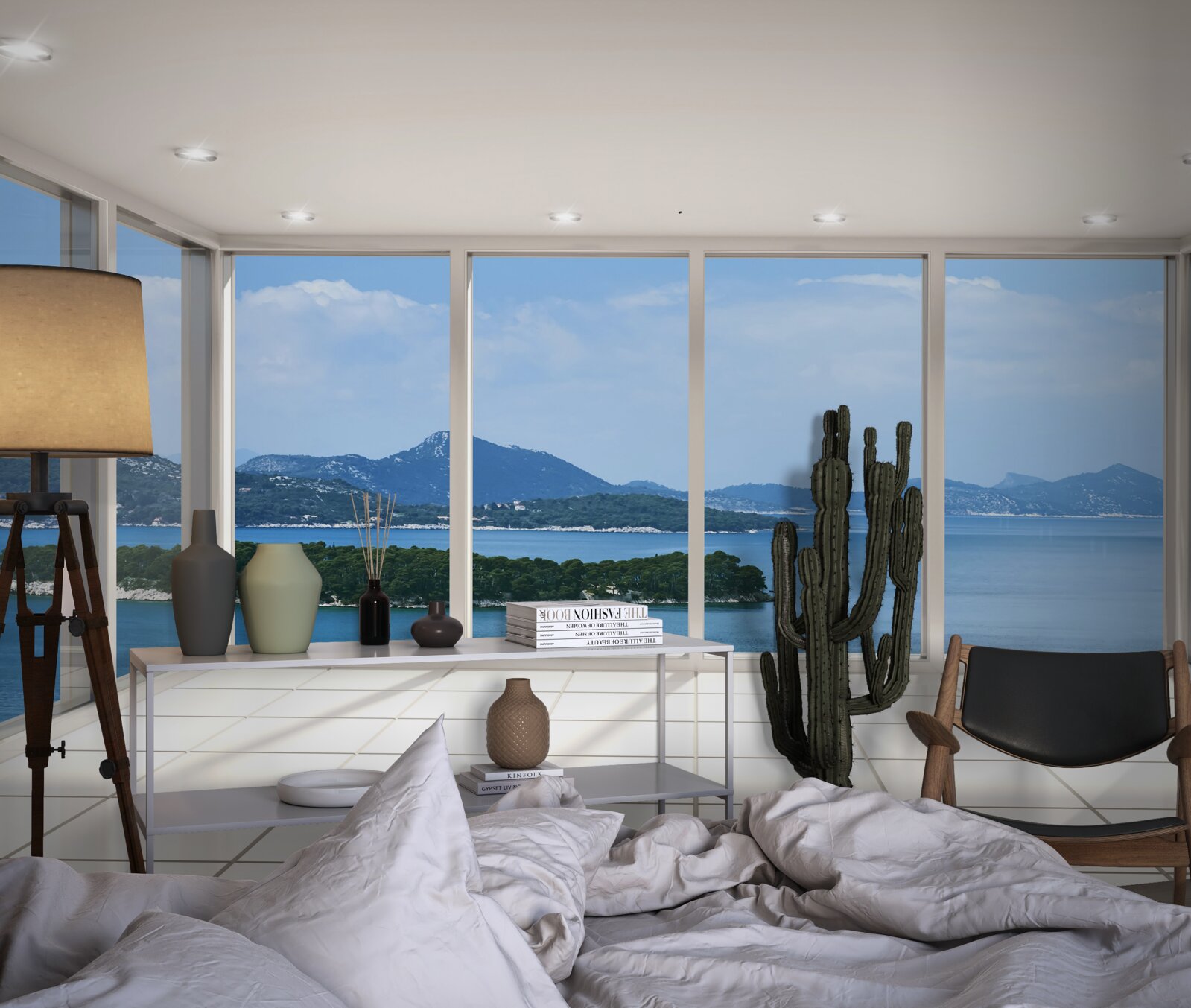 Papier peint large panorama de l'océan