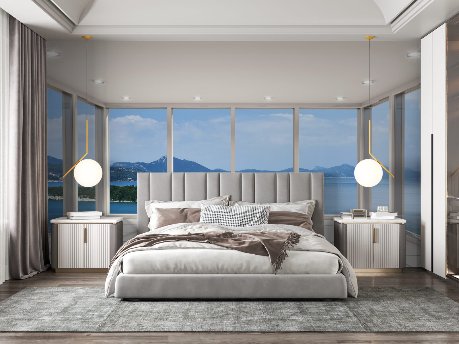 Papier peint large panorama de l'océan