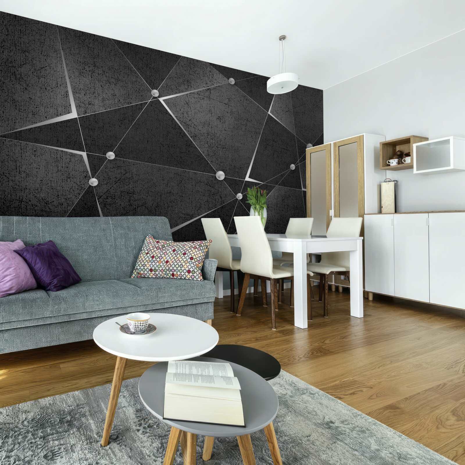 Papier peint économiseur d'écran vidéo abstrait noir