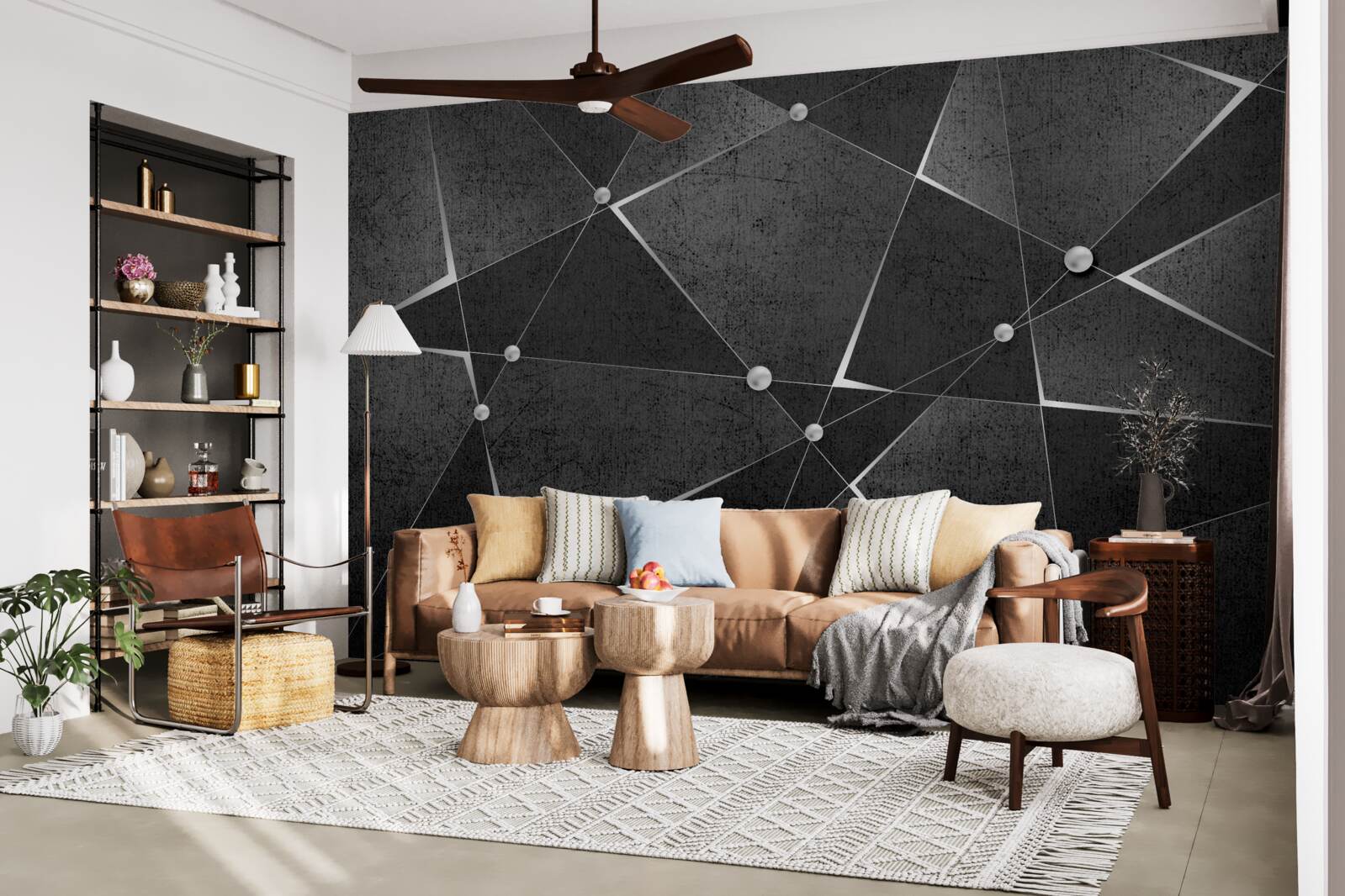 Papier peint économiseur d'écran vidéo abstrait noir