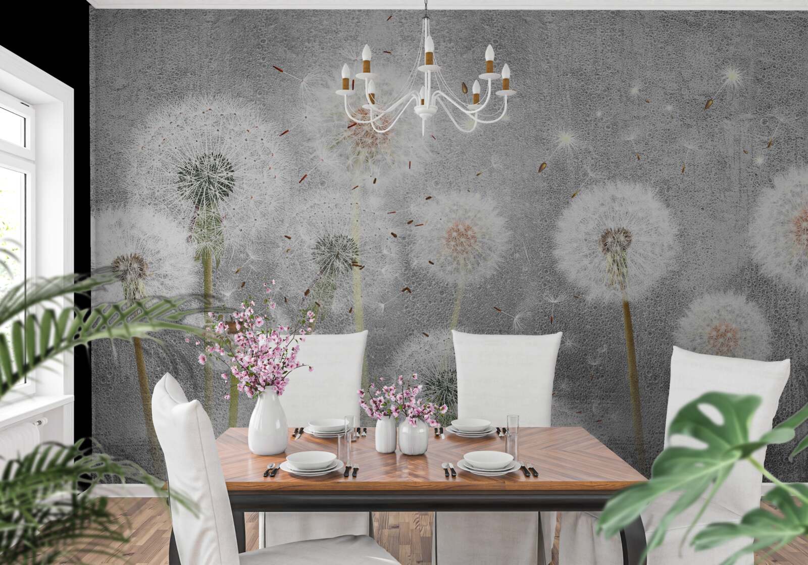 Papier peint l'asclépiade fâchée et desséchée