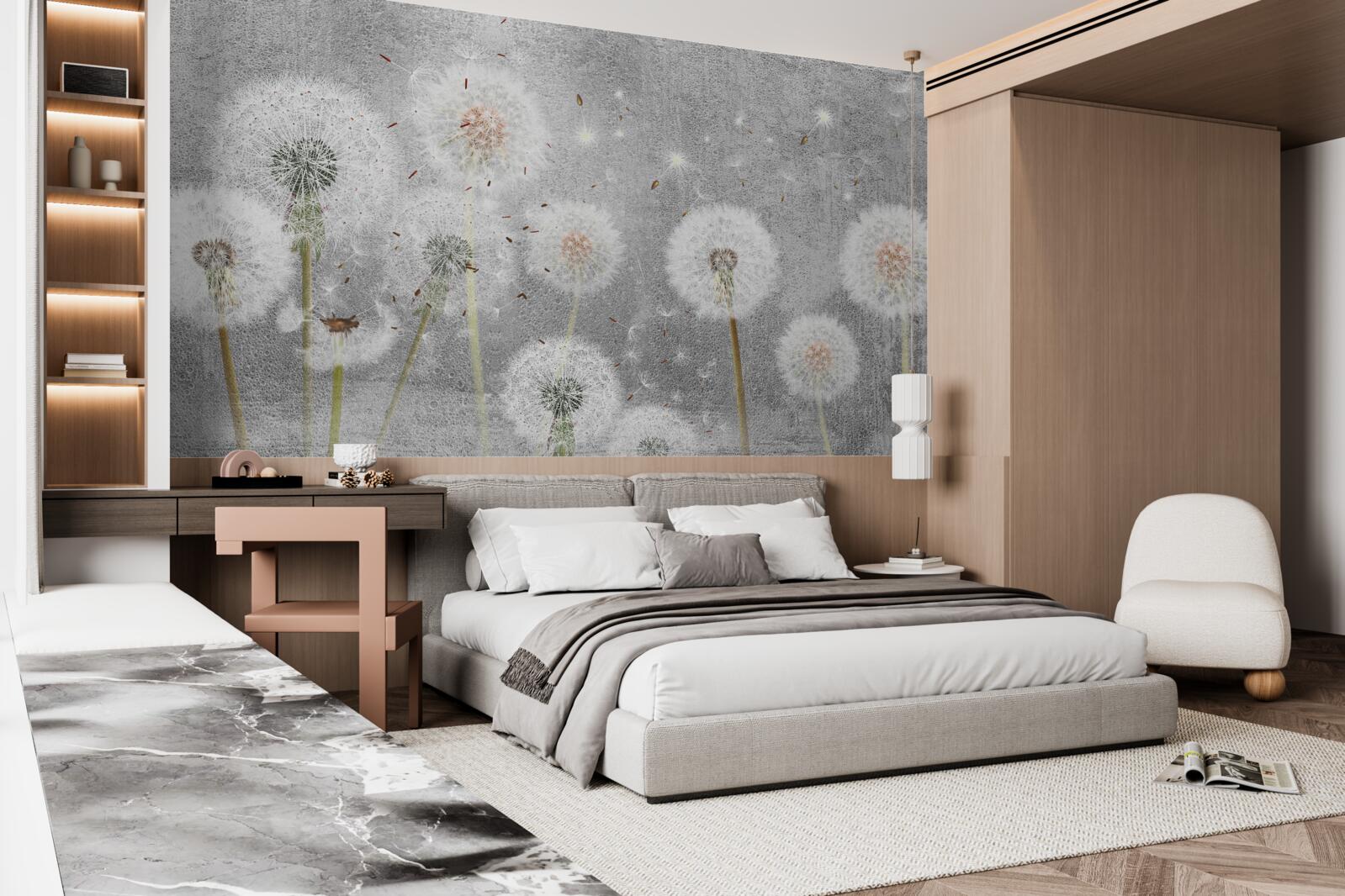 Papier peint l'asclépiade fâchée et desséchée