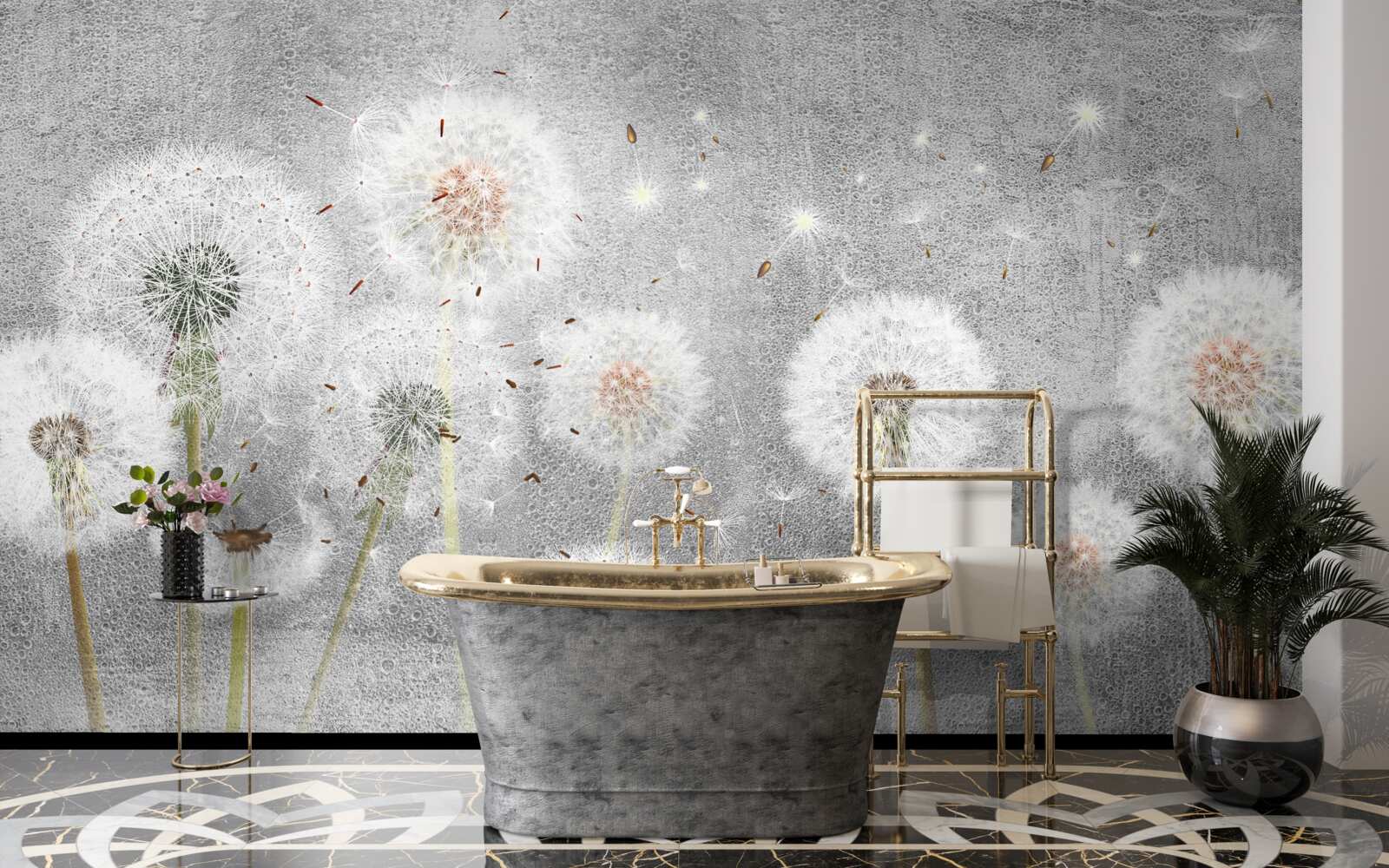 Papier peint l'asclépiade fâchée et desséchée