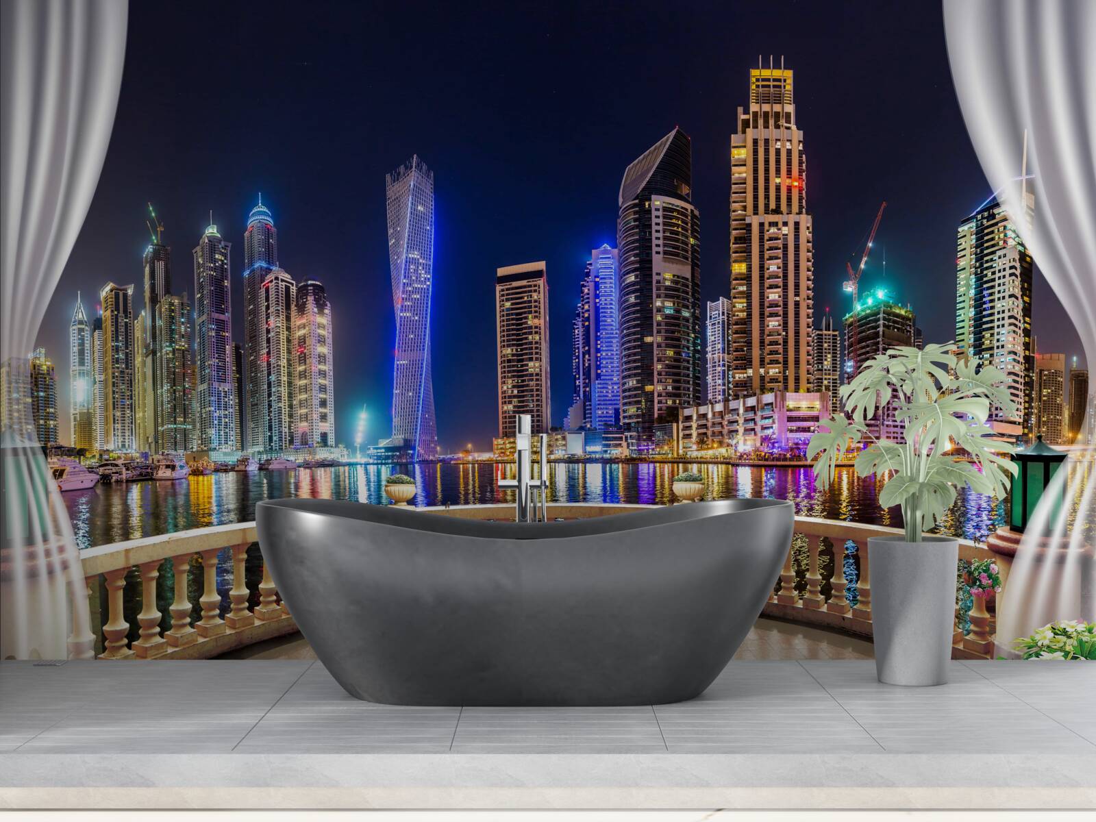 Papier peint la ville est incroyablement belle la nuit