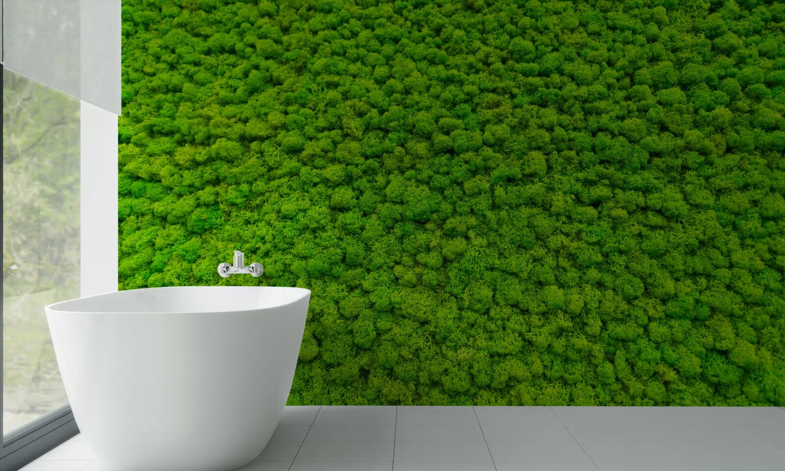 Papier peint vue d'une feuille verte depuis un point élevé