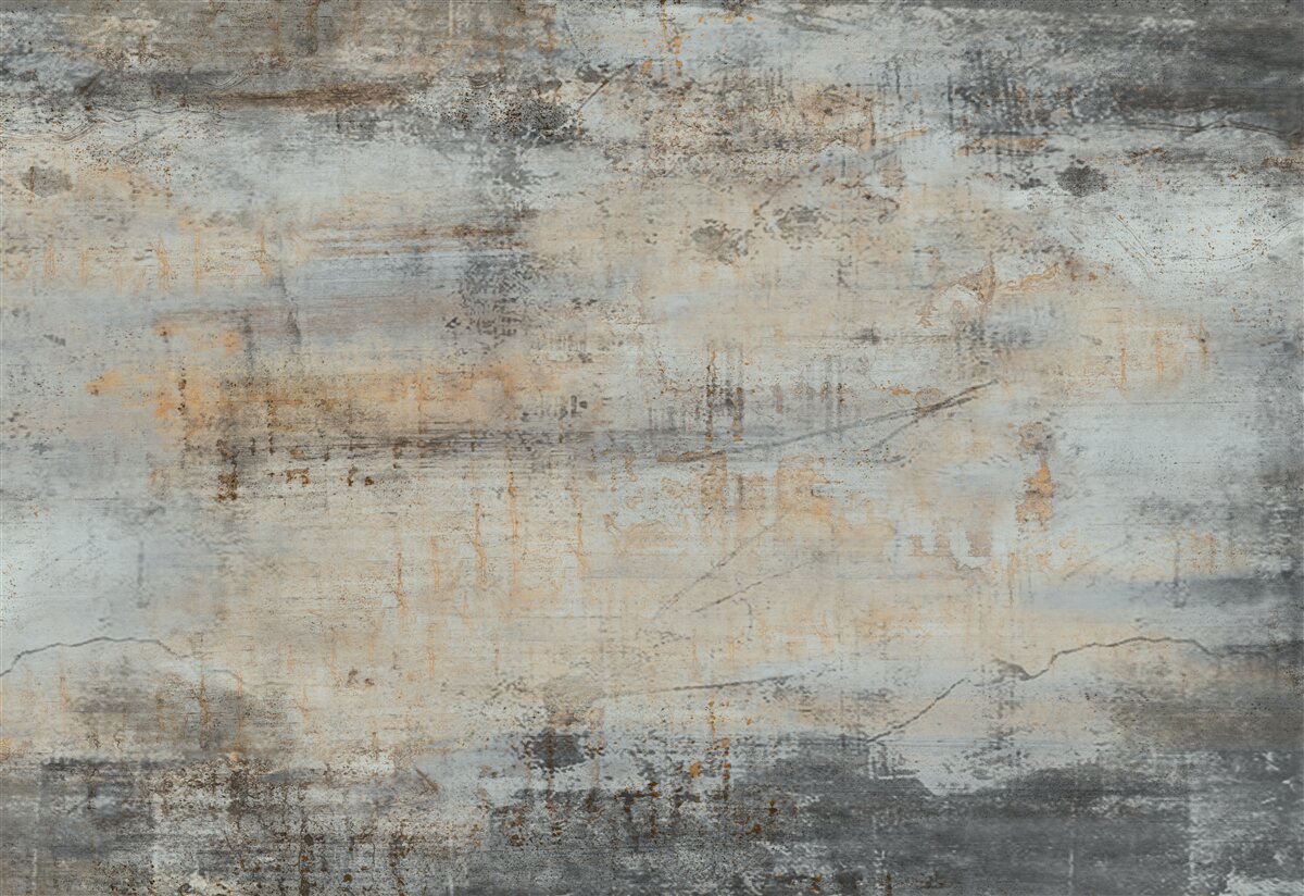 Papier peint mur gris, abîmé par le temps