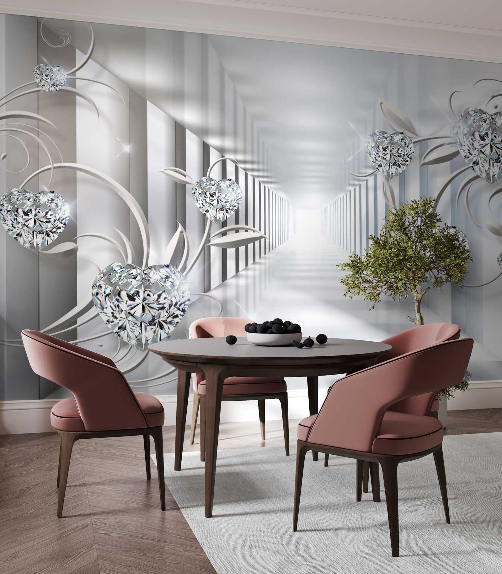 Papier peint invariablement blanc, passage sans fin