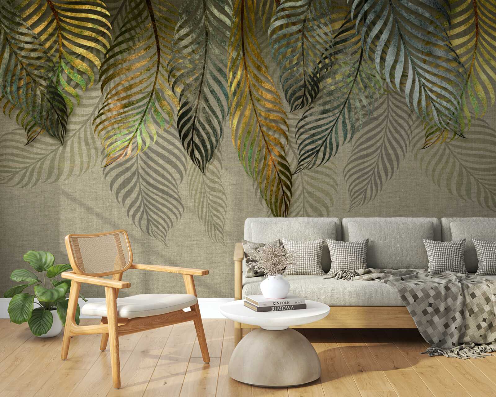 Papier peint les plumes mentent