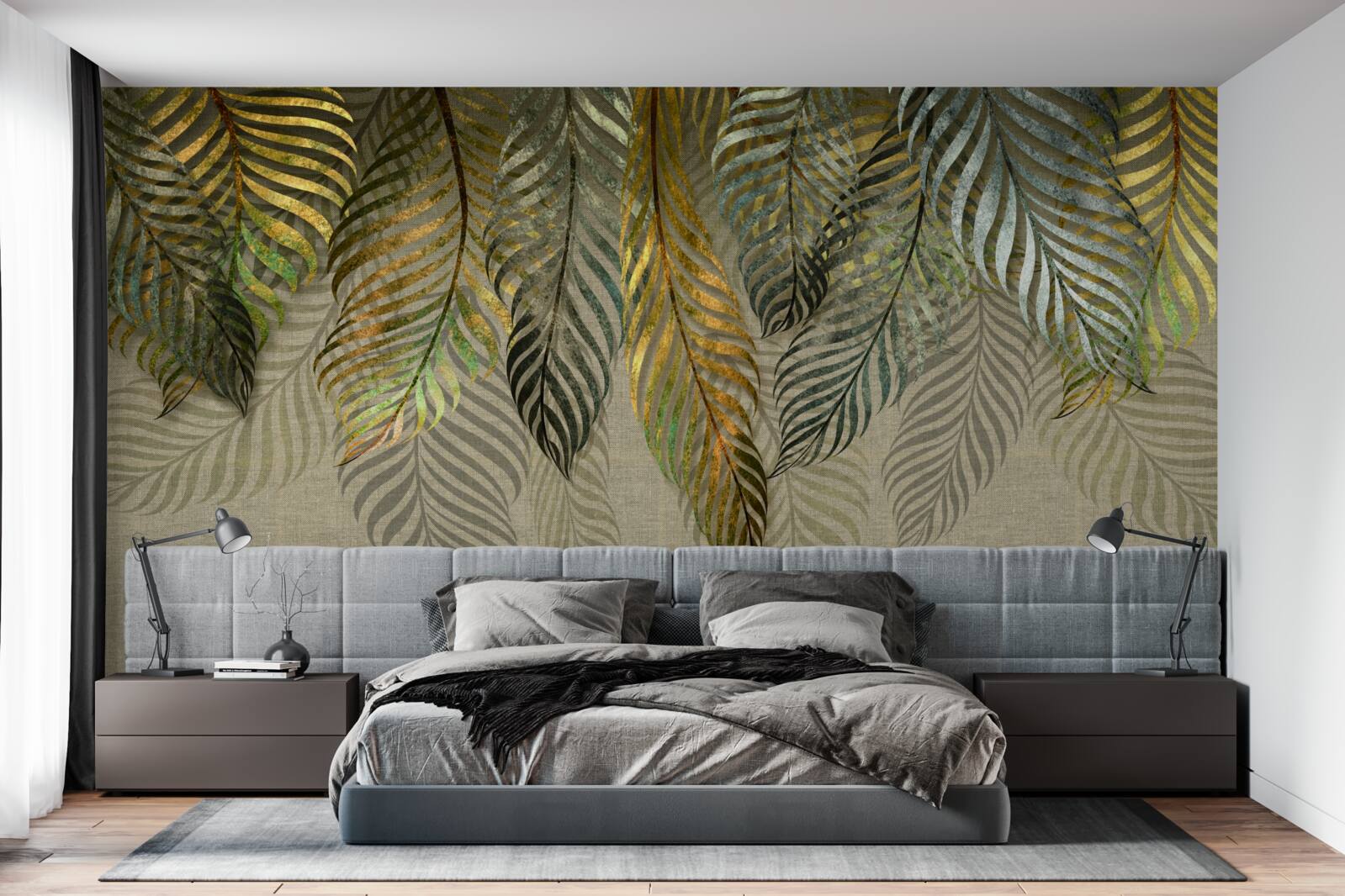 Papier peint les plumes mentent