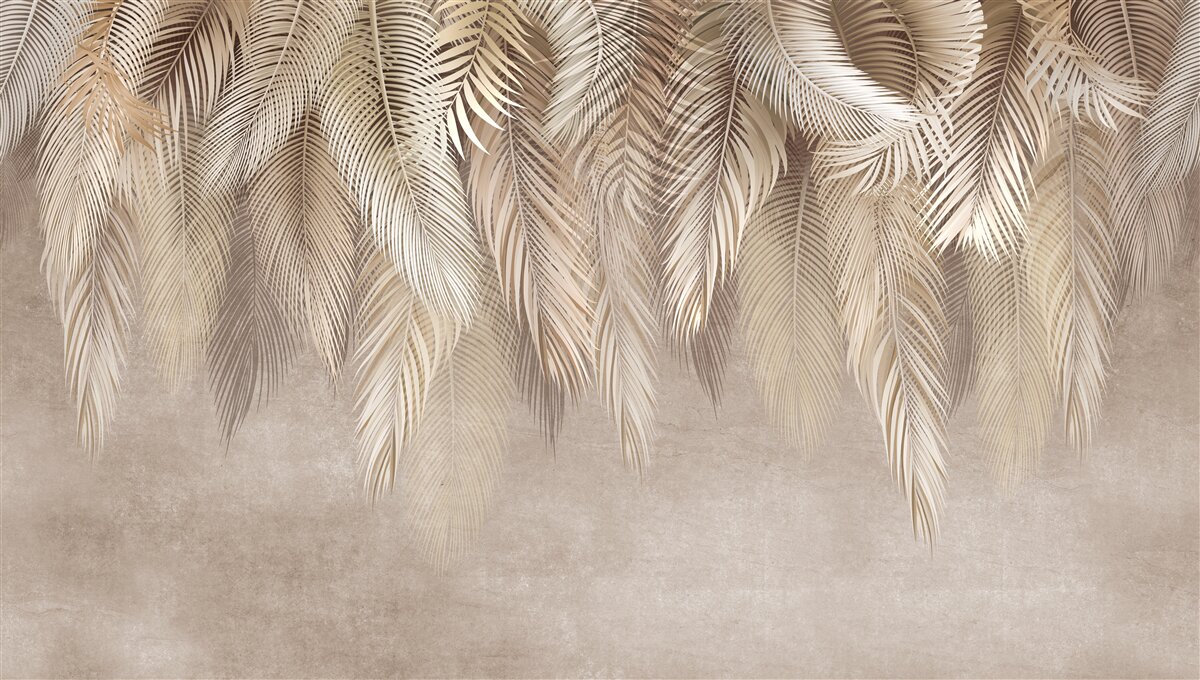 Papier peint de nombreuses doudounes en or