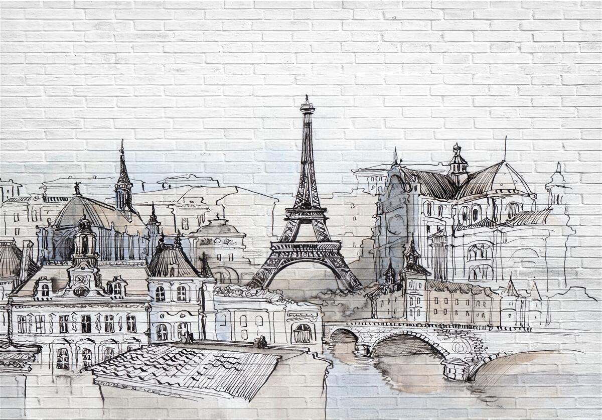 Papier peint photo des monuments de paris