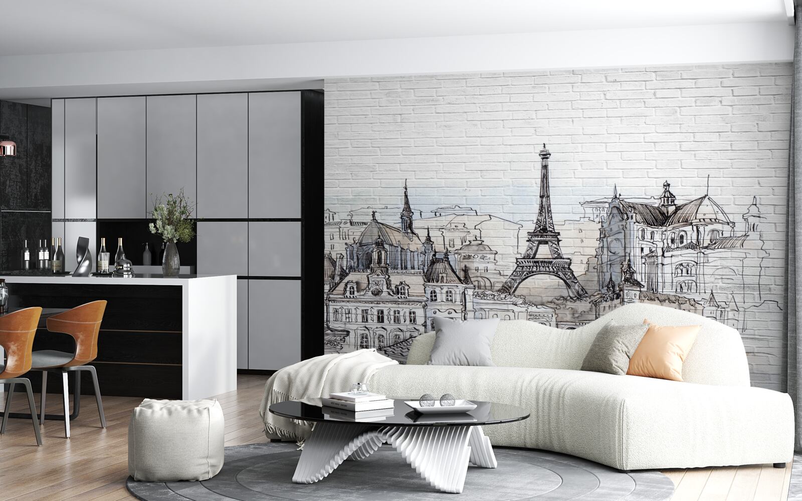 Papier peint photo des monuments de paris