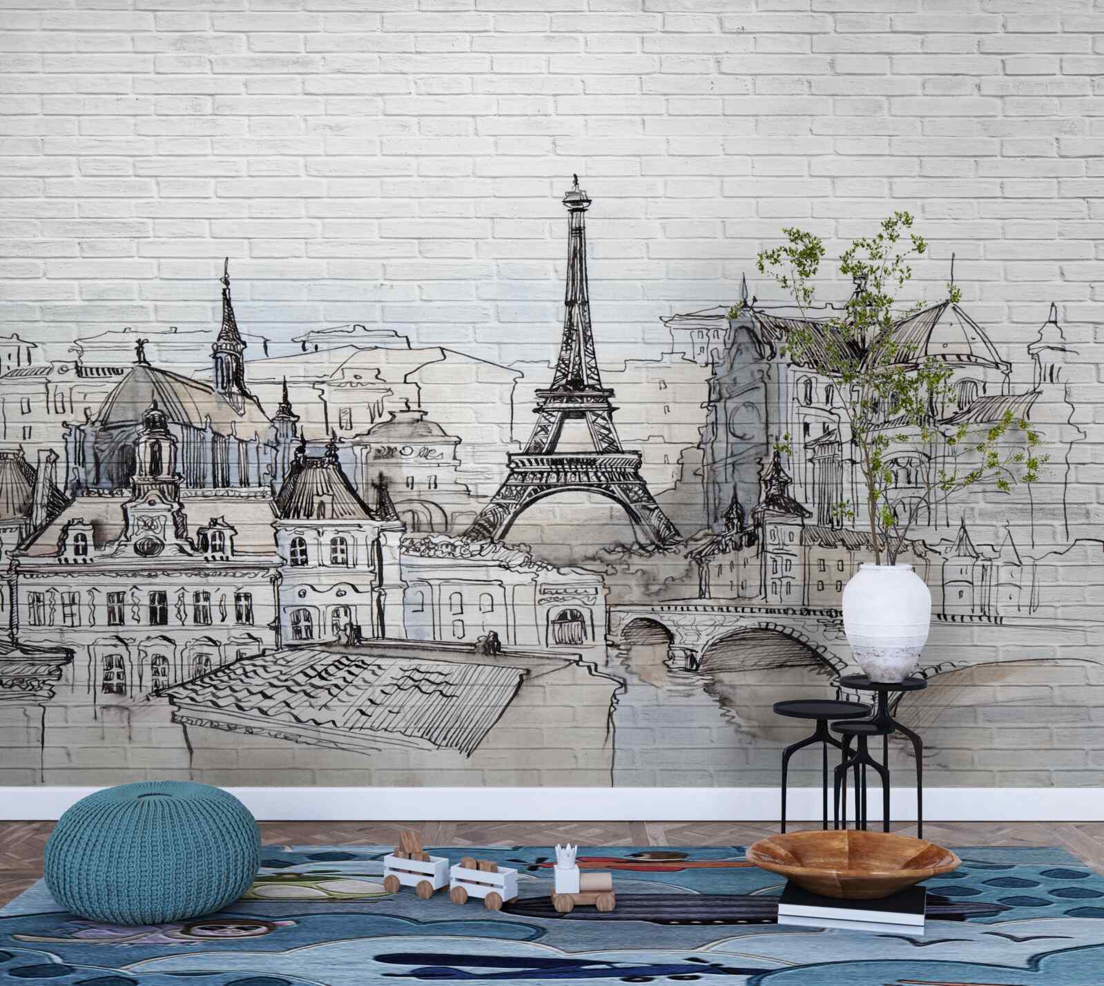 Papier peint photo des monuments de paris