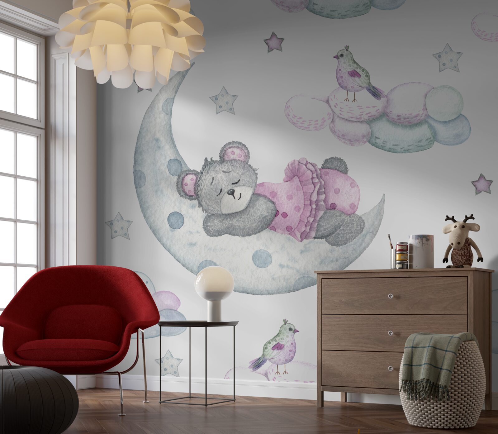 Papier peint sur le satellite de la terre roupille l'ours