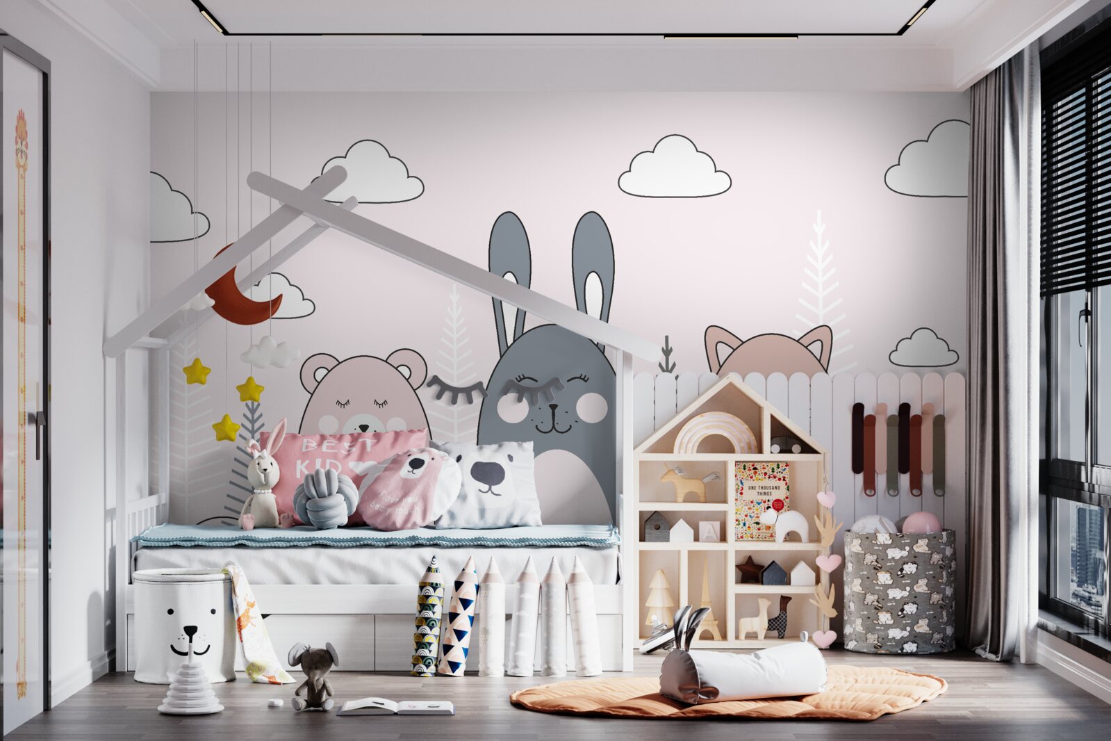 Papier peint les animaux sourient les yeux fermés