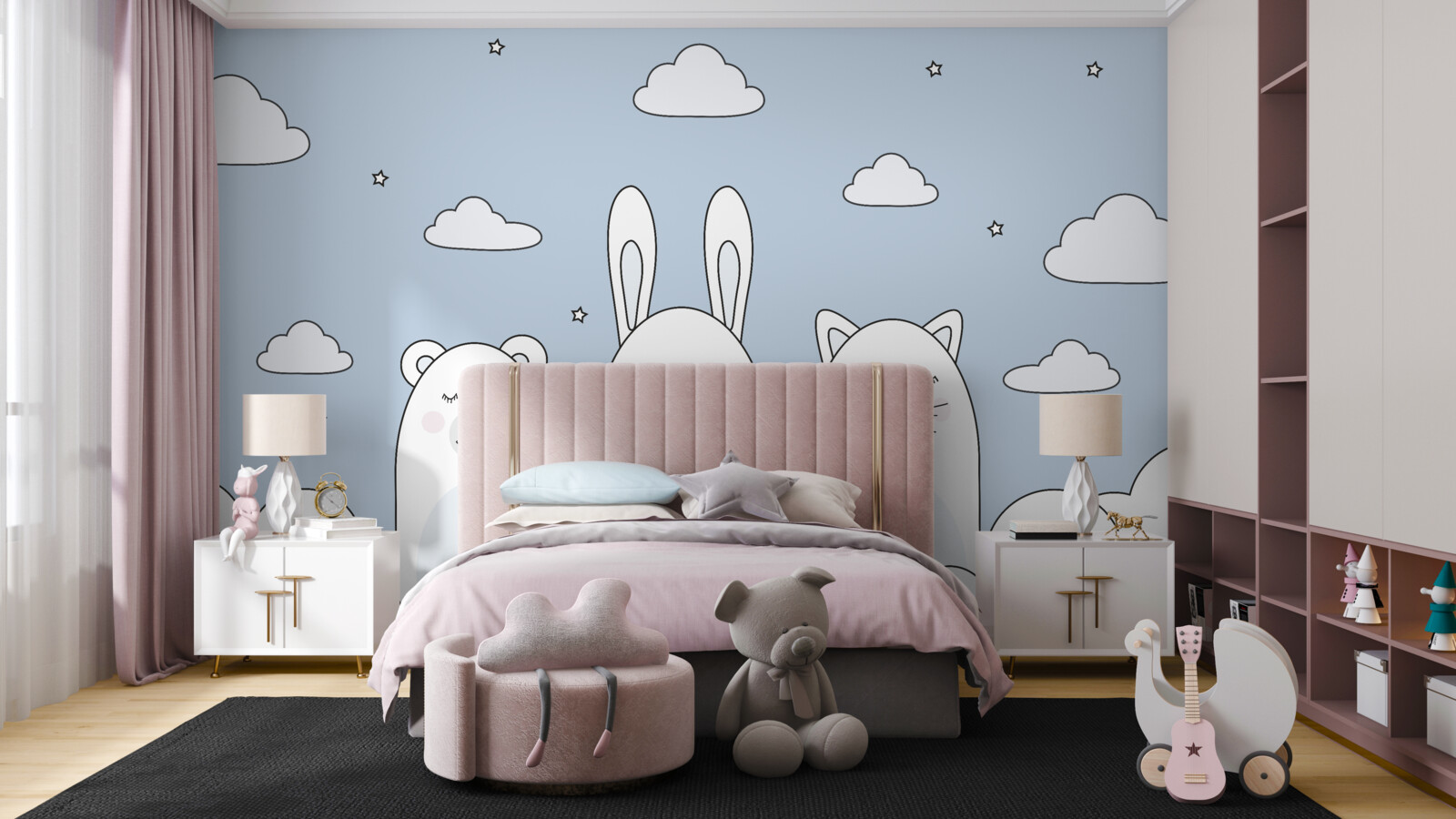 Papier peint les enfants dans l'émission