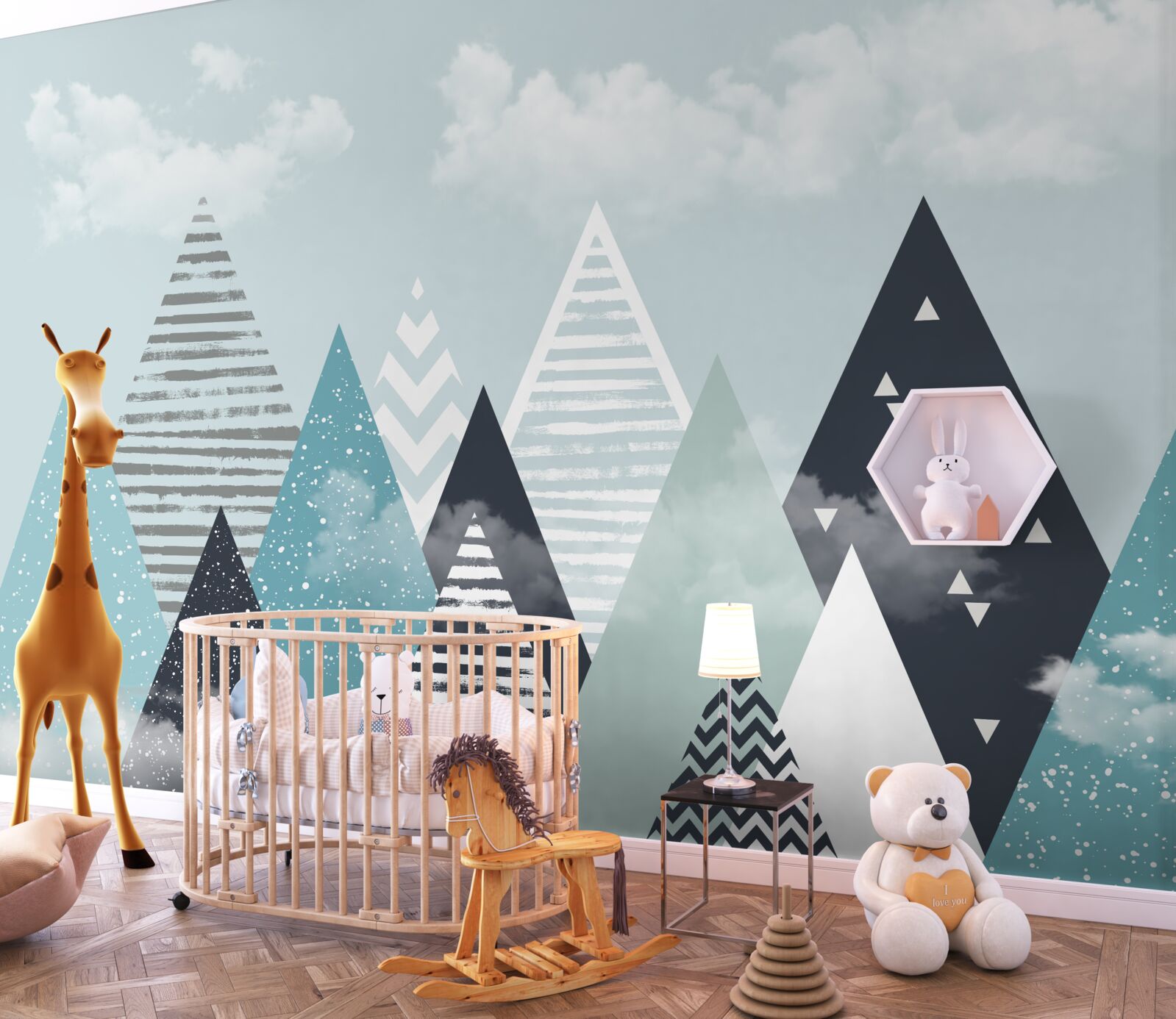 Papier peint des images de contours de montagnes de différentes échelles et nuances