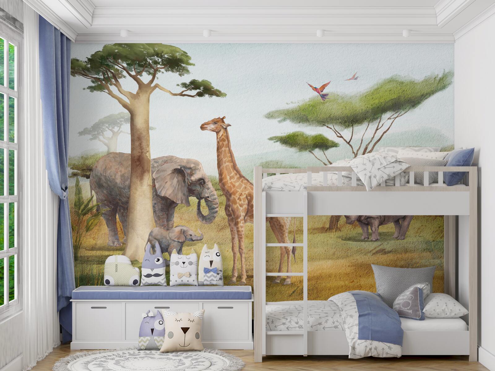 Papier peint animaux africains en safari