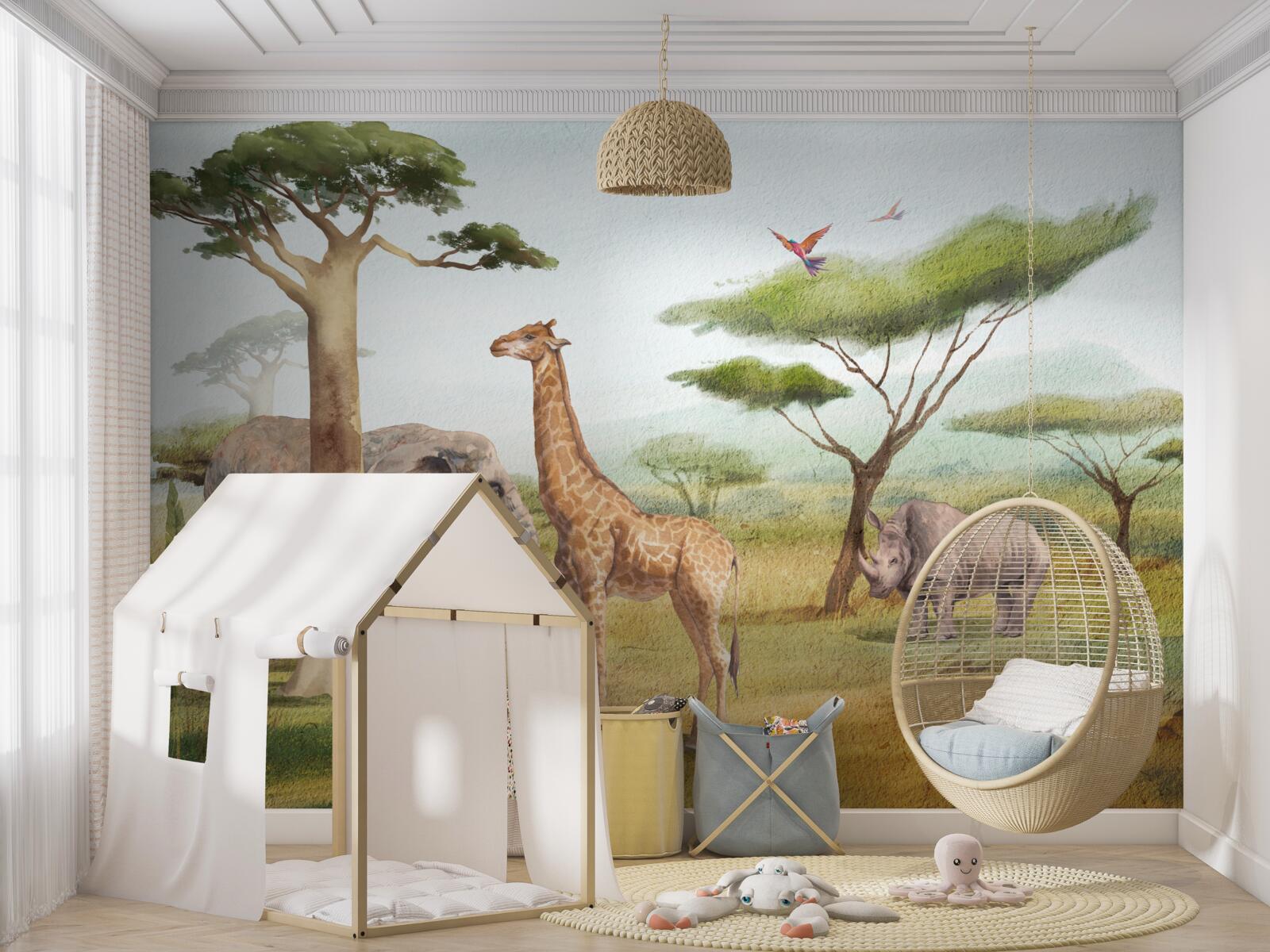 Papier peint animaux africains en safari