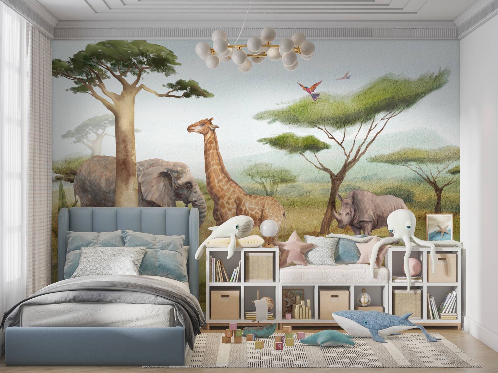 Papier peint animaux africains en safari