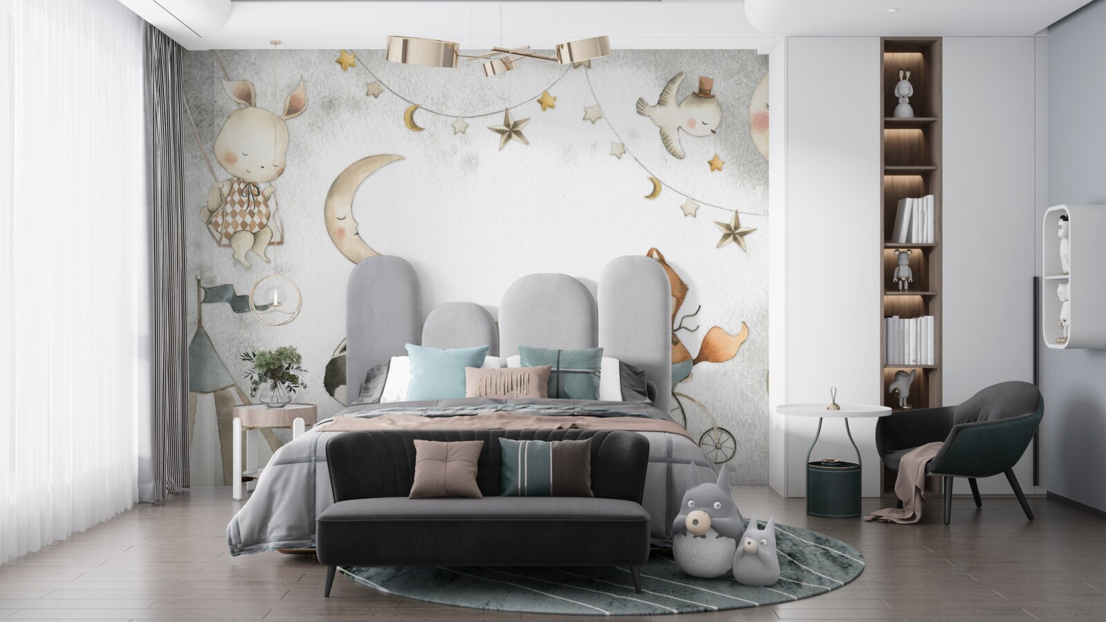 Papier peint les créatures s'amusent et passent du temps à jouer