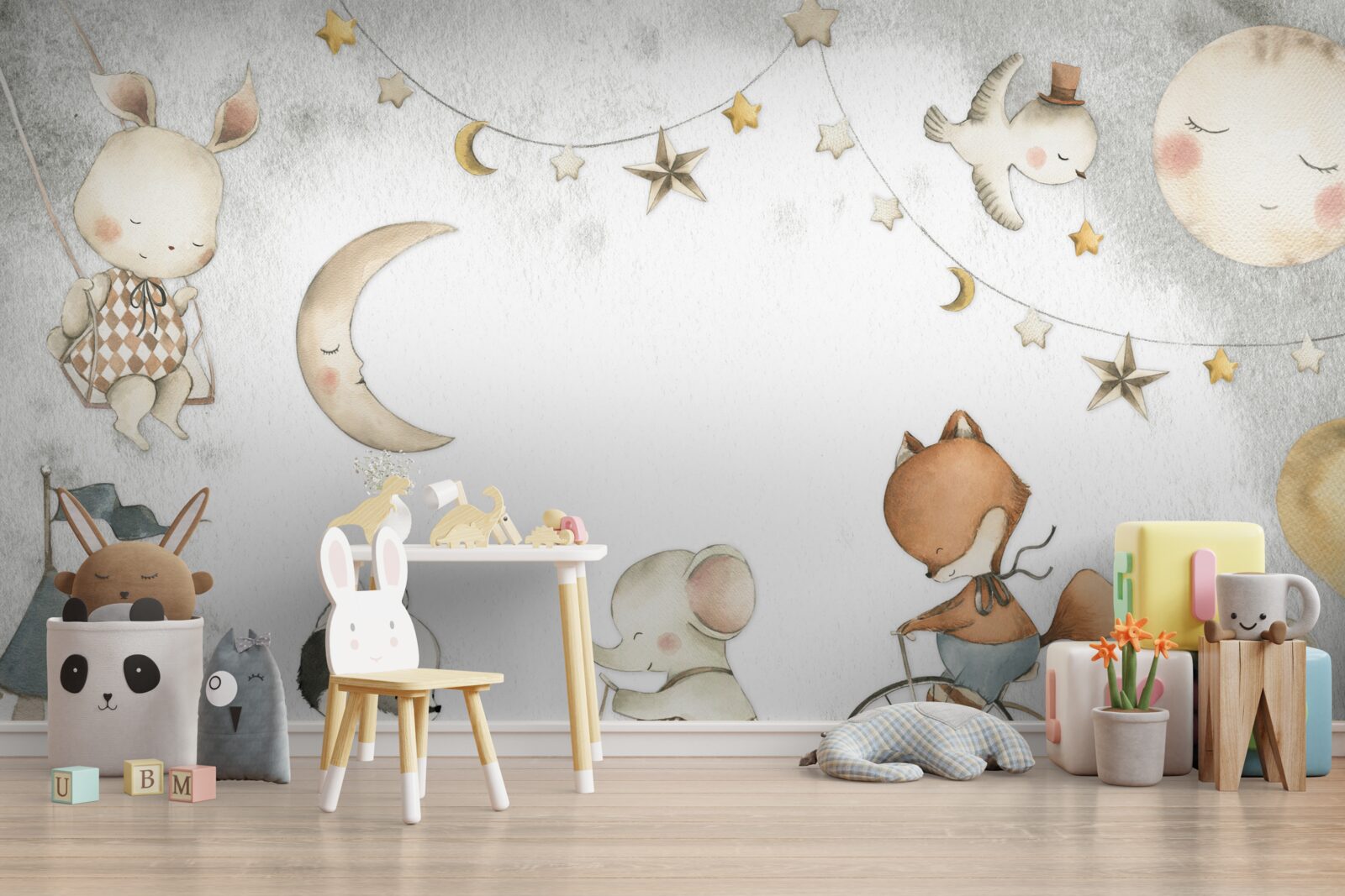 Papier peint les créatures s'amusent et passent du temps à jouer