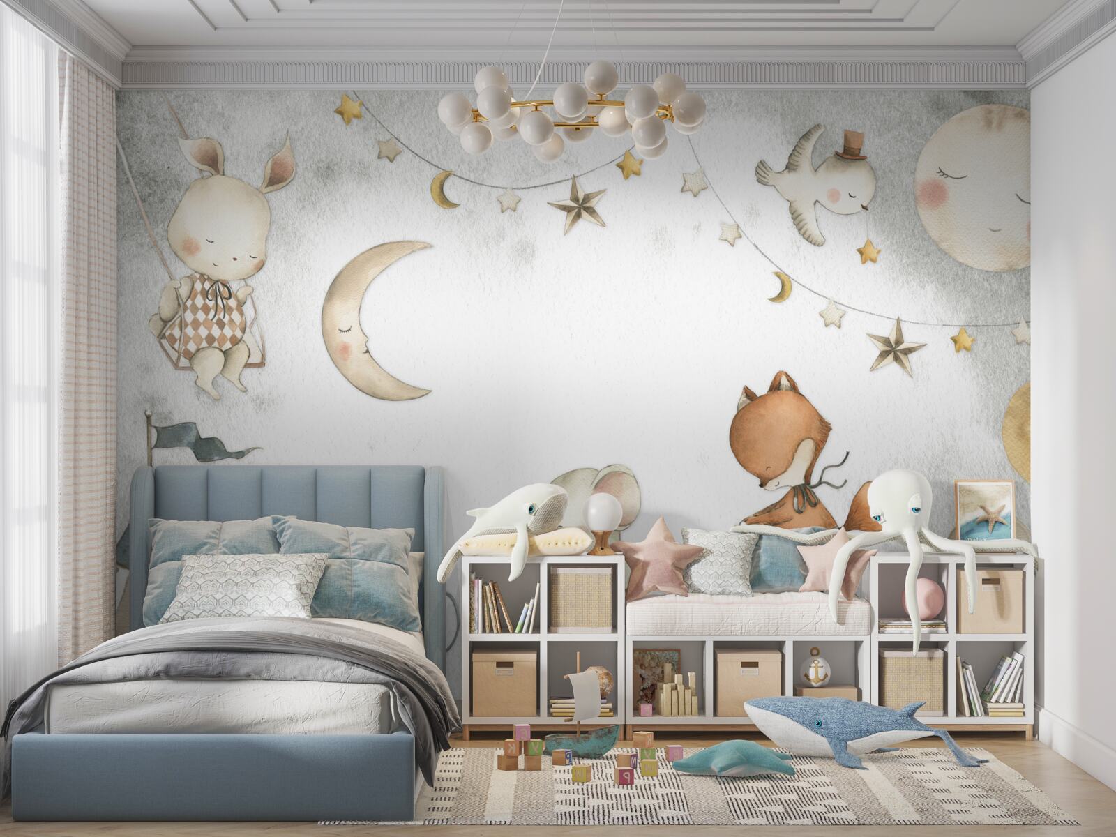 Papier peint les créatures s'amusent et passent du temps à jouer