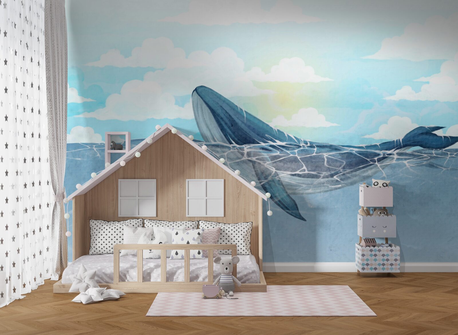 Papier peint deux orques sont dans l'élément aquatique