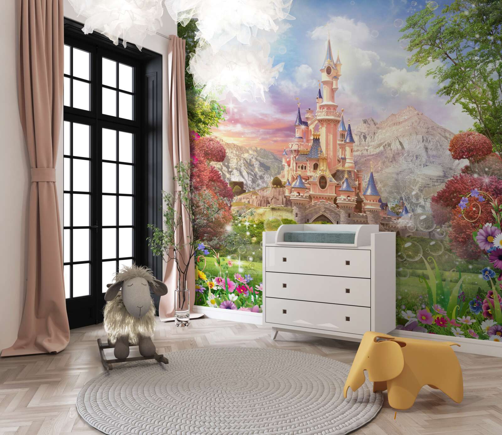 Papier peint très belle chambre