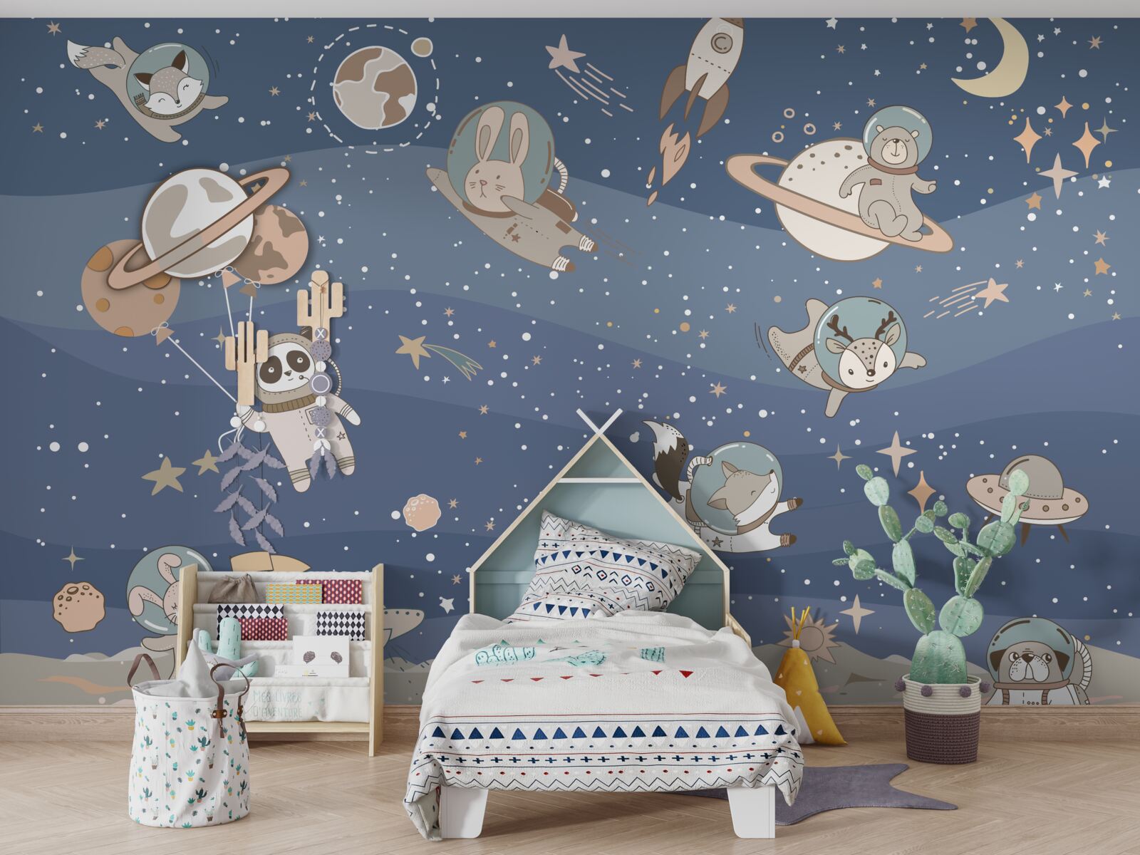 Papier peint les différentes créatures de l'univers