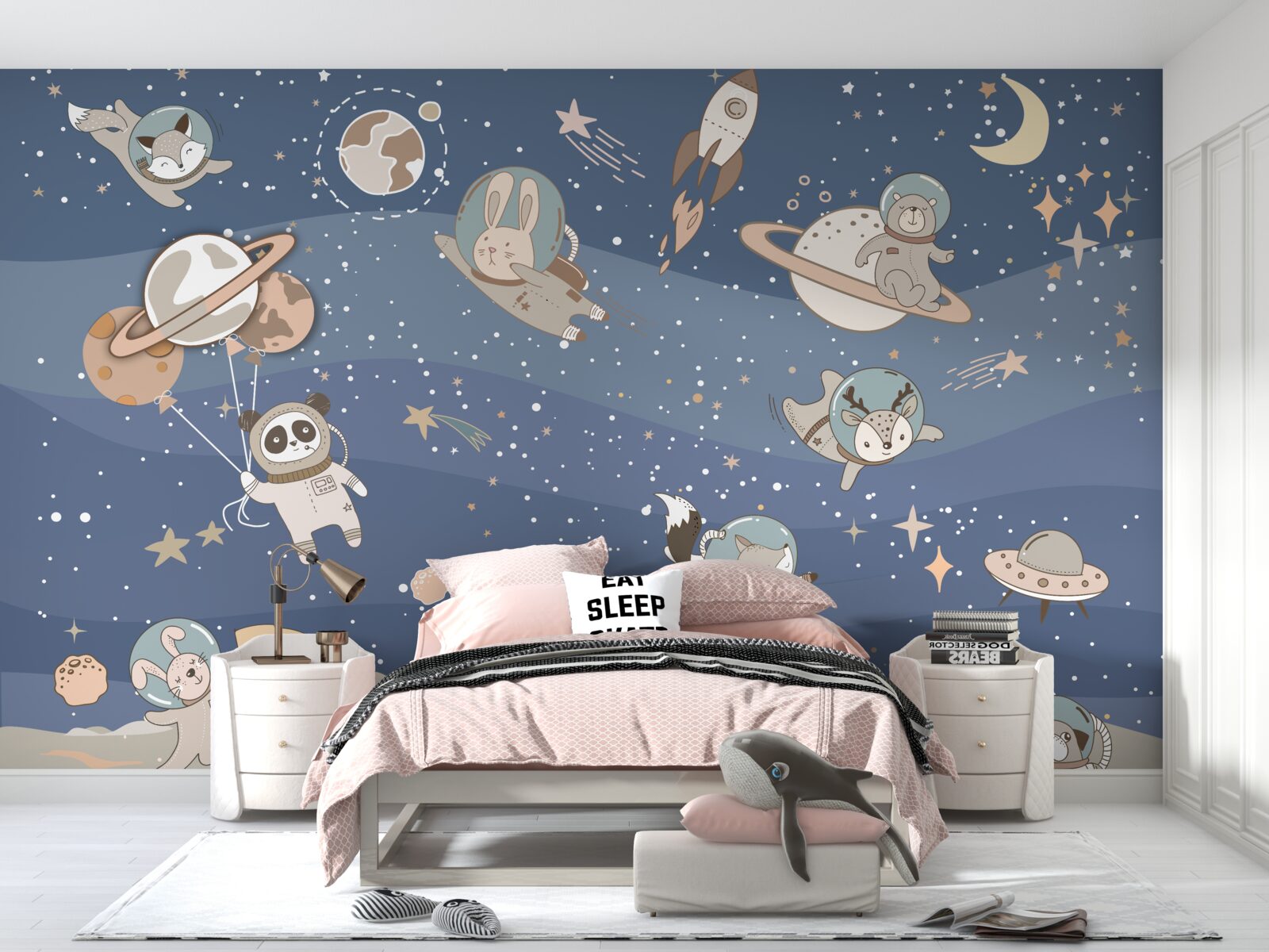 Papier peint les différentes créatures de l'univers