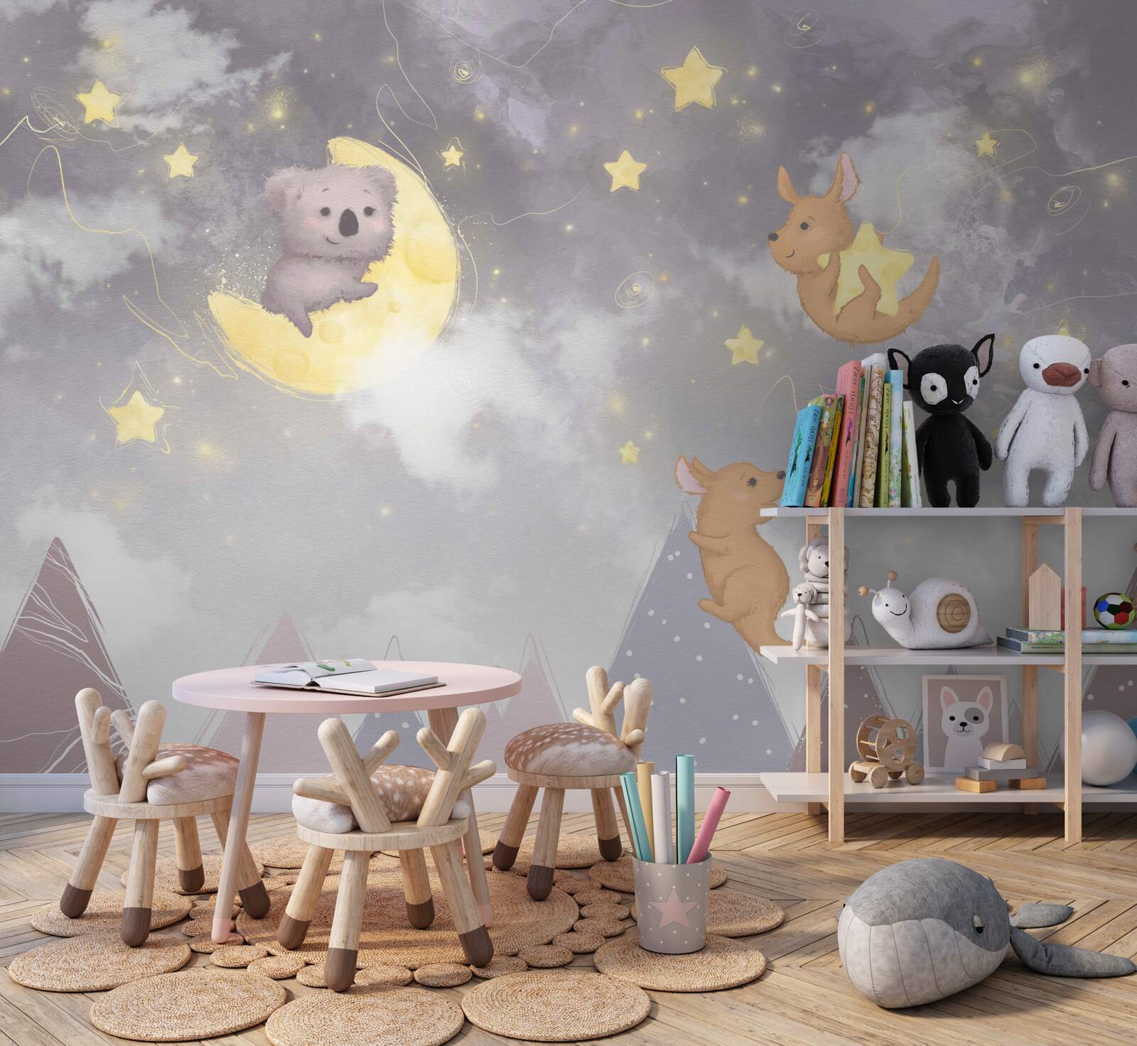 Papier peint les êtres sur les corps astraux et les satellites