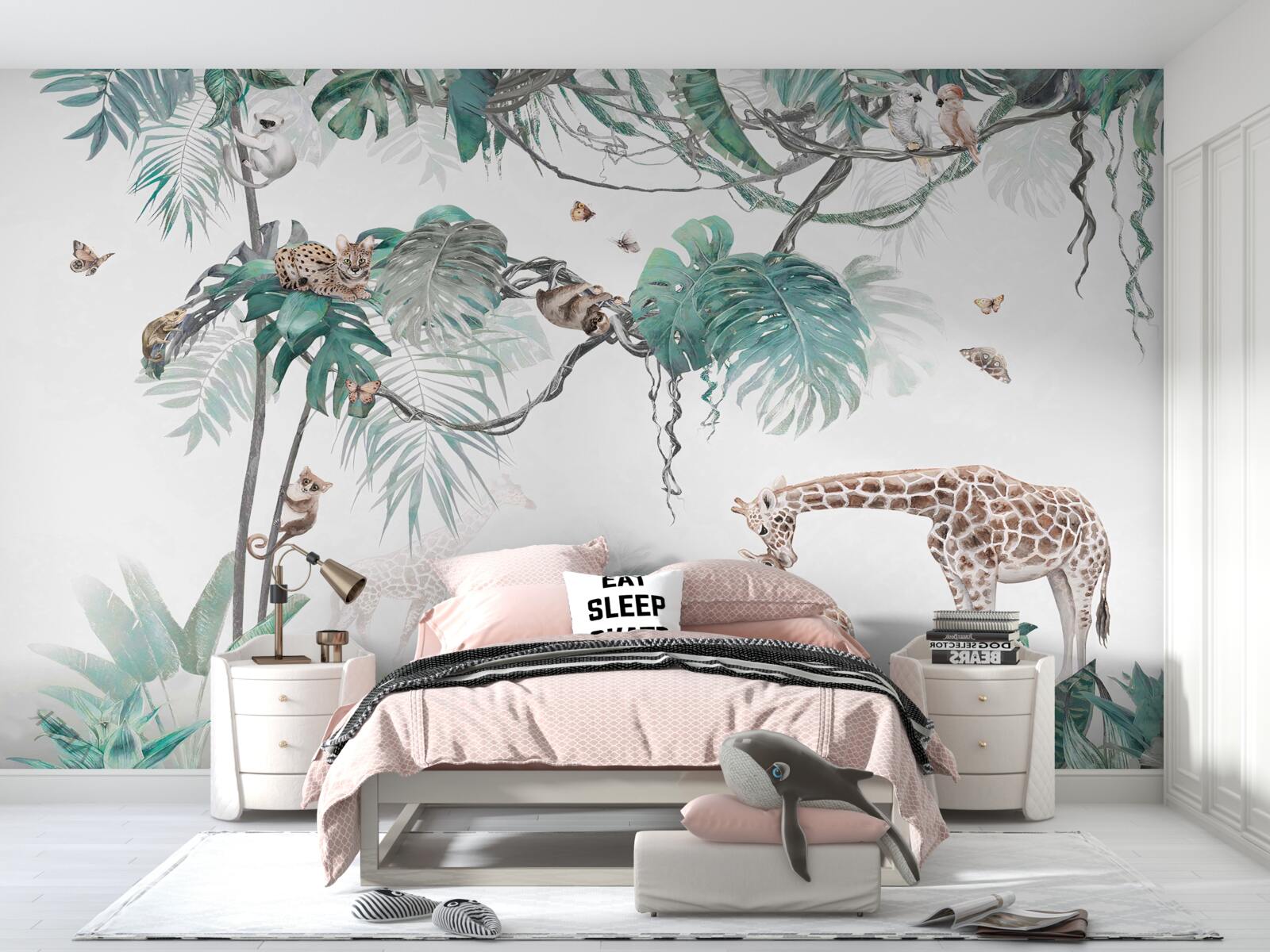 Papier peint les animaux passent leur temps libre dans la forêt