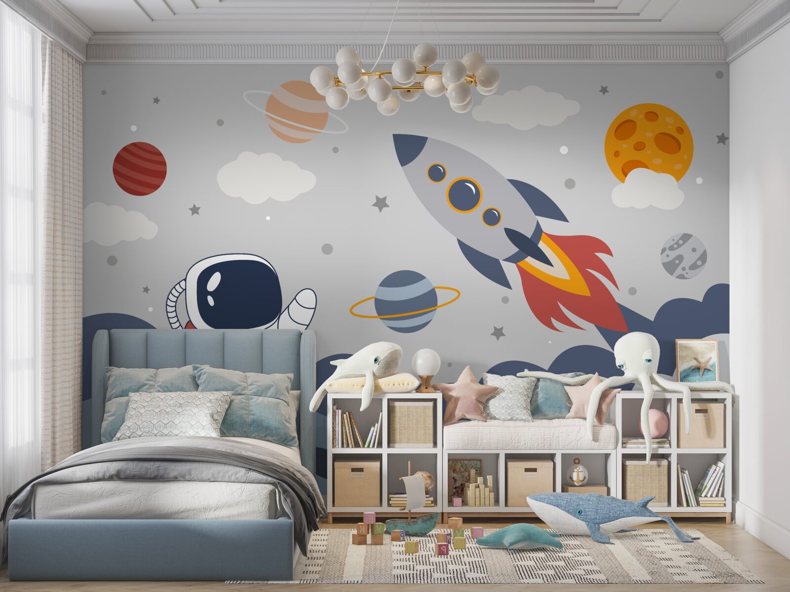 Papier peint un individu dans l'univers