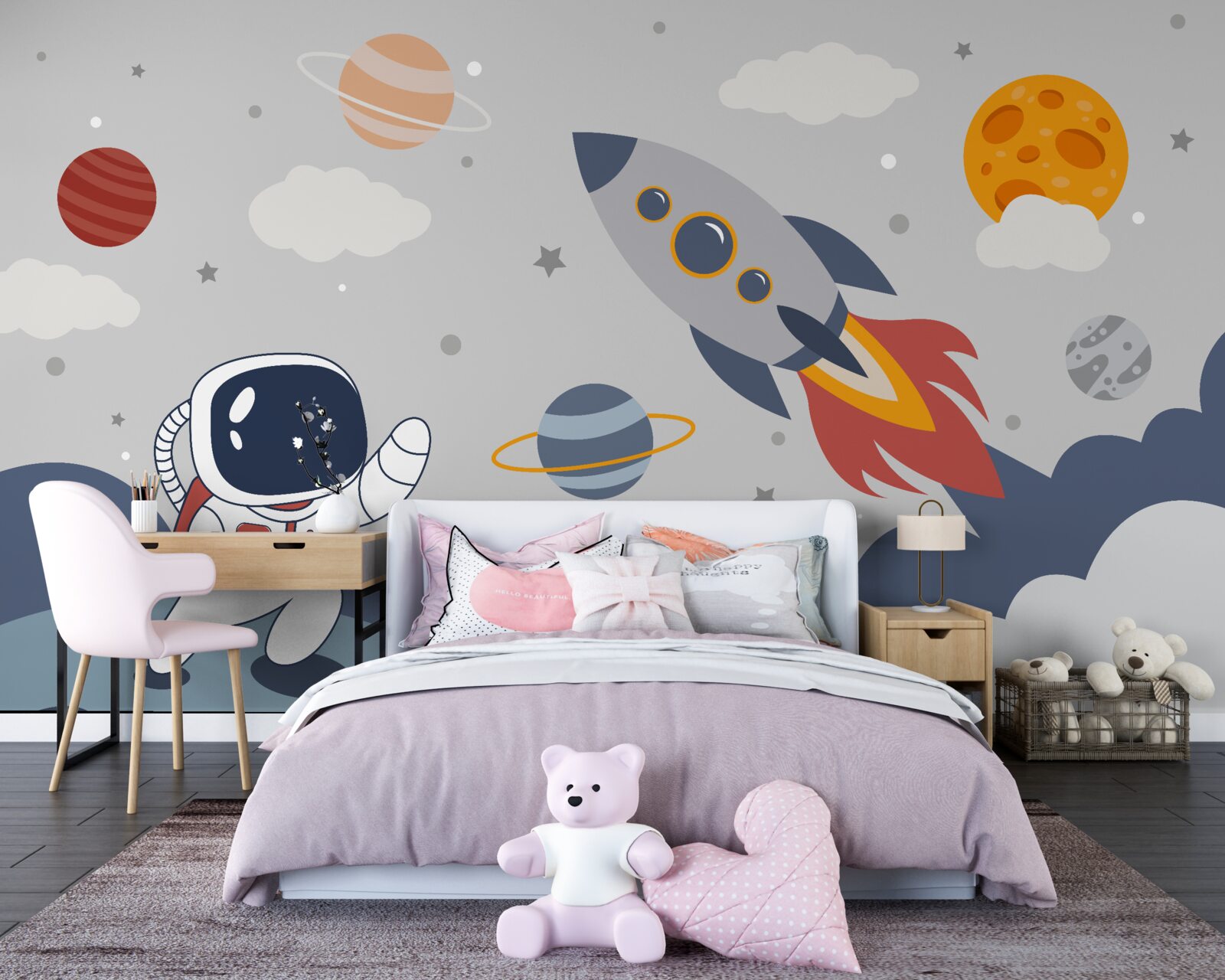 Papier peint un individu dans l'univers