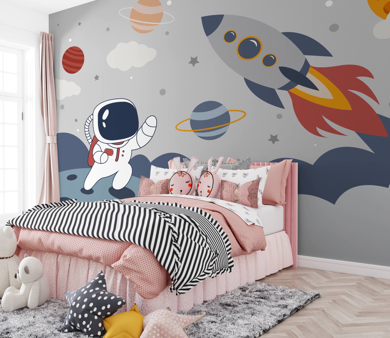 Papier peint un individu dans l'univers