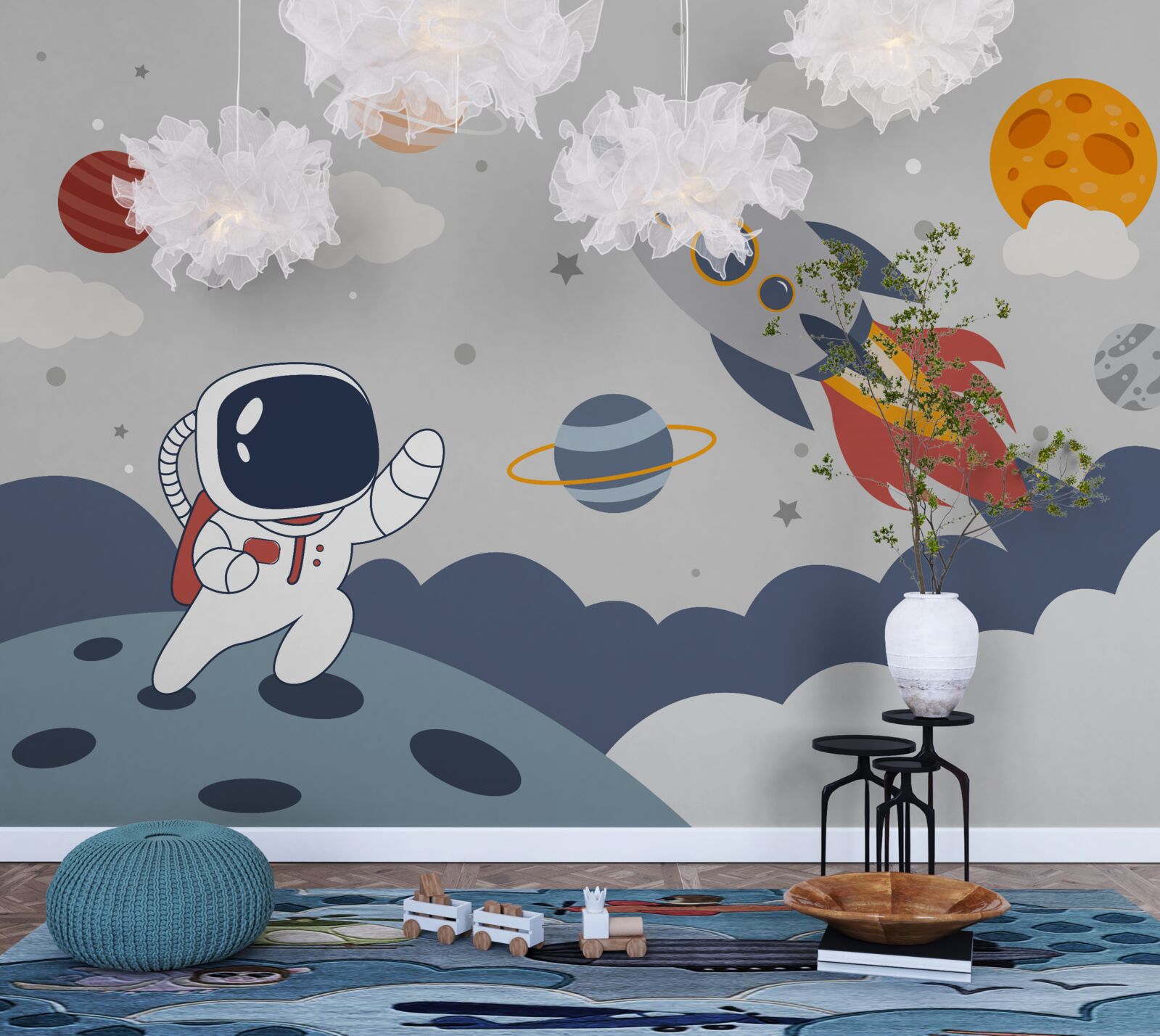 Papier peint un individu dans l'univers