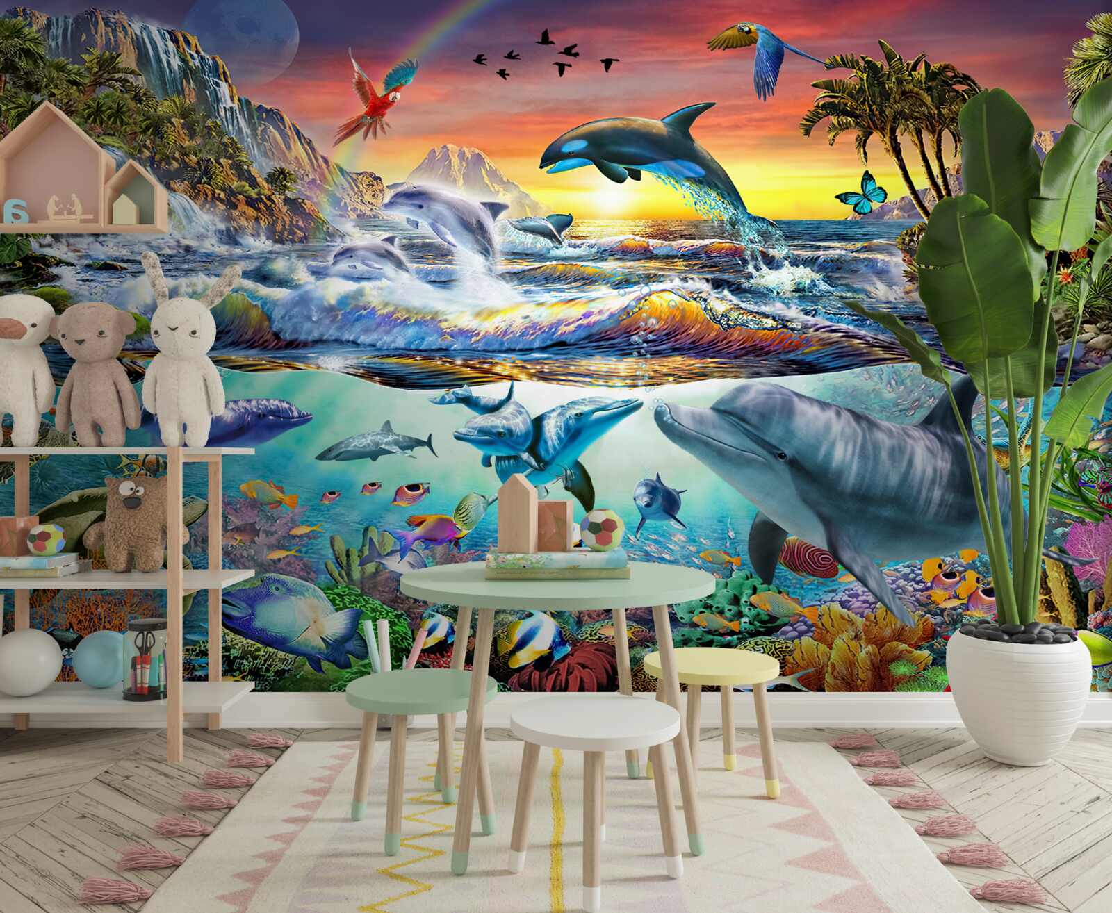 Papier peint baie du paradis