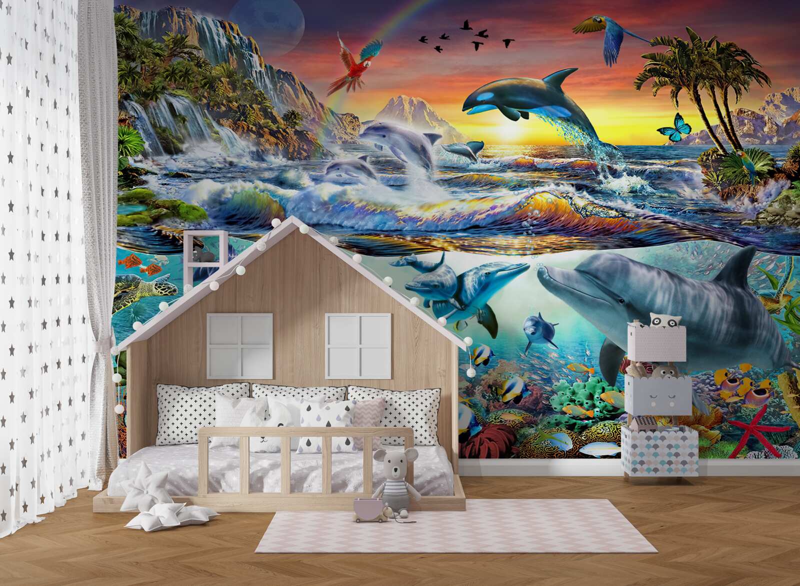 Papier peint baie du paradis