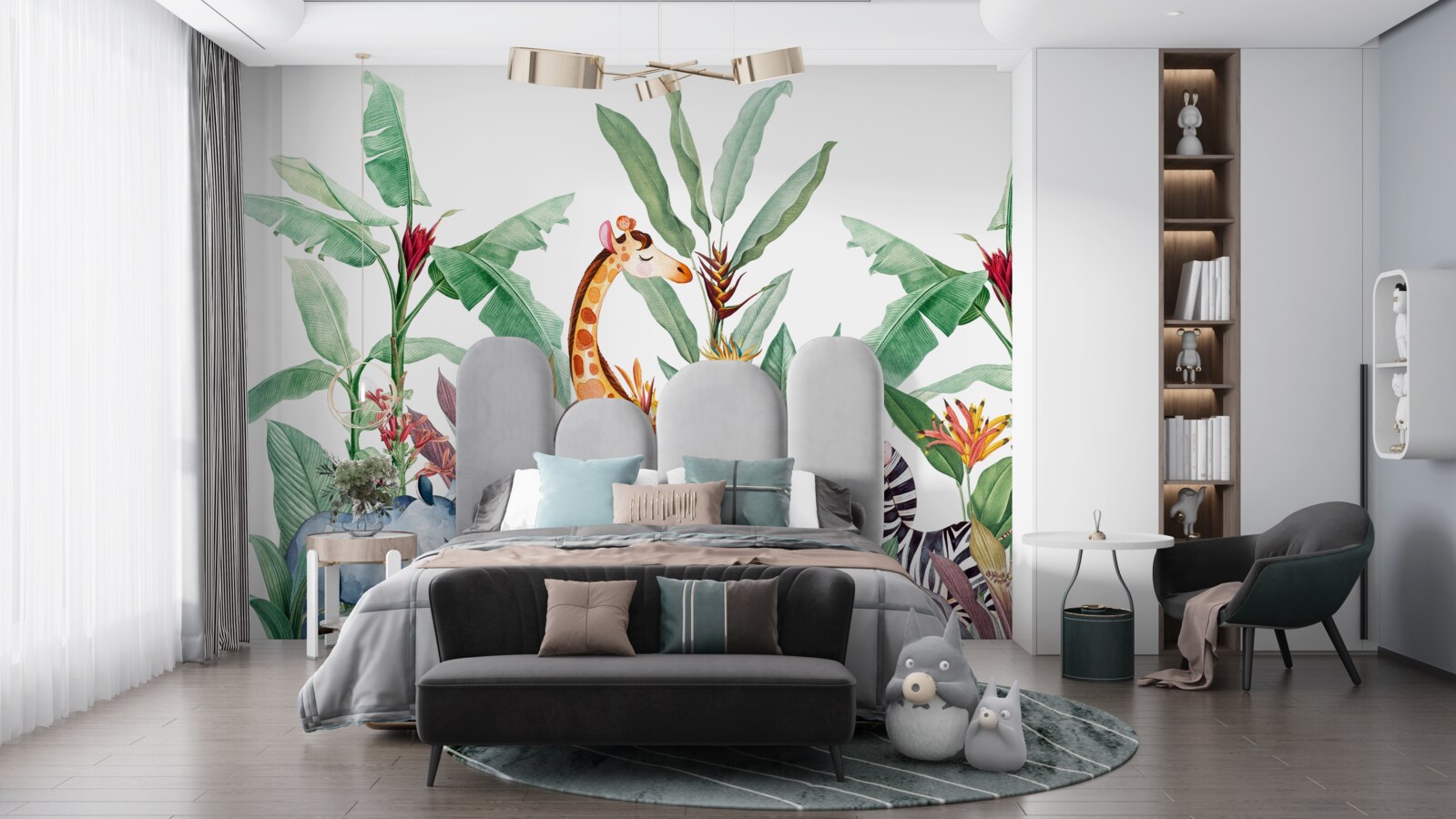 Papier peint les créatures de la nature profitent de ses plaisirs