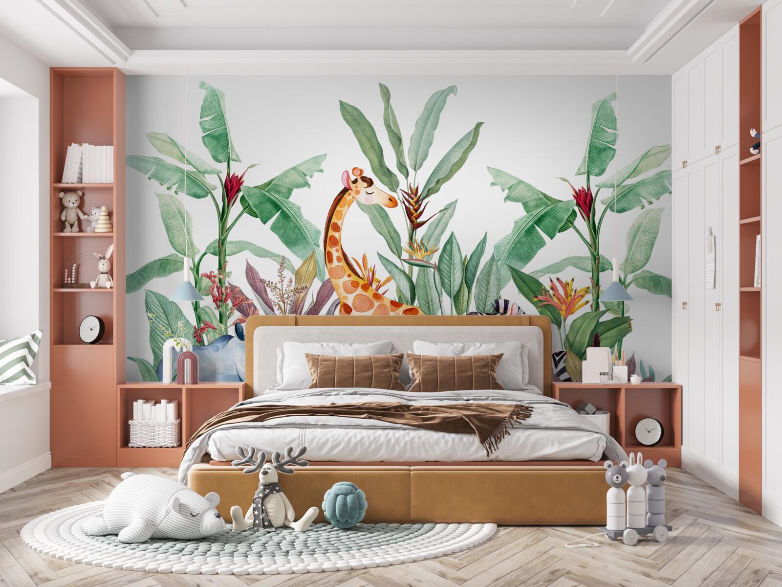 Papier peint les créatures de la nature profitent de ses plaisirs