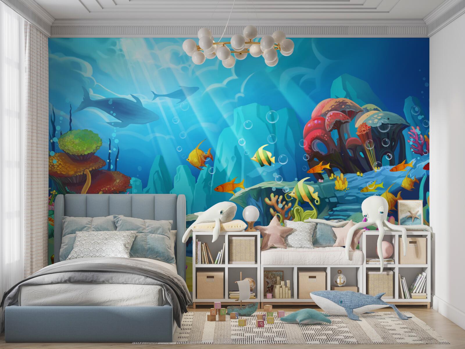 Papier peint un univers sous-marin haut en couleurs